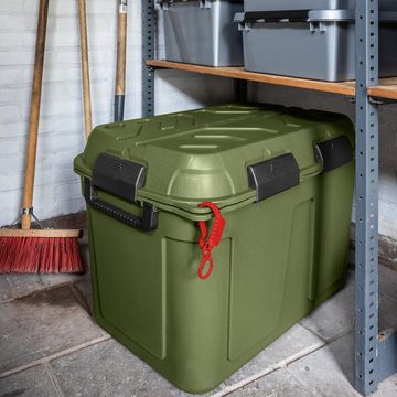 Sunware Aufbewahrungsbox SAFARI - wasserdichte Aufbewahrungsbox 160 Liter - Griff - Rollen