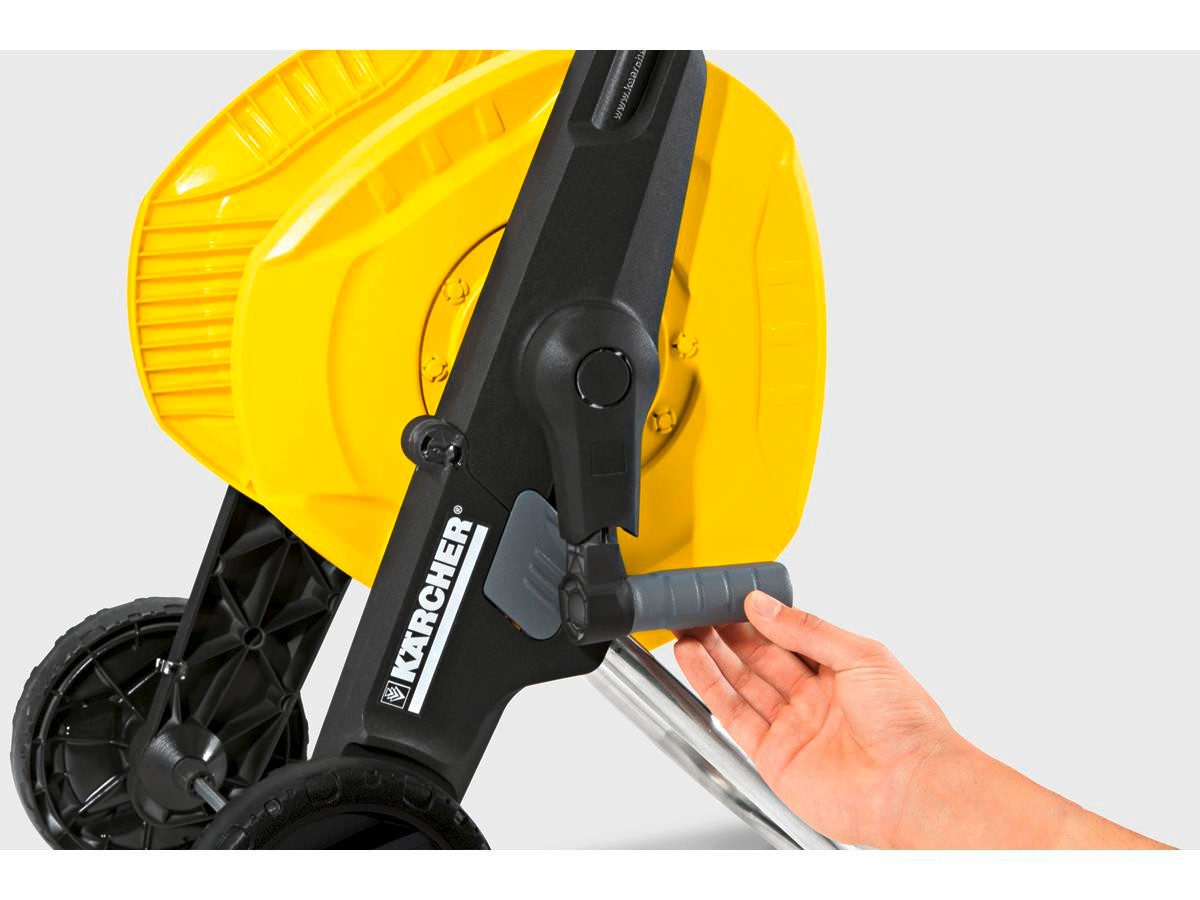 KÄRCHER Schlauchwagen HT 3.420 Kit 1/2", höhenverstellbarer Schubgabe, 20m 1/2" PrimoFlex Schlauch, Spritze