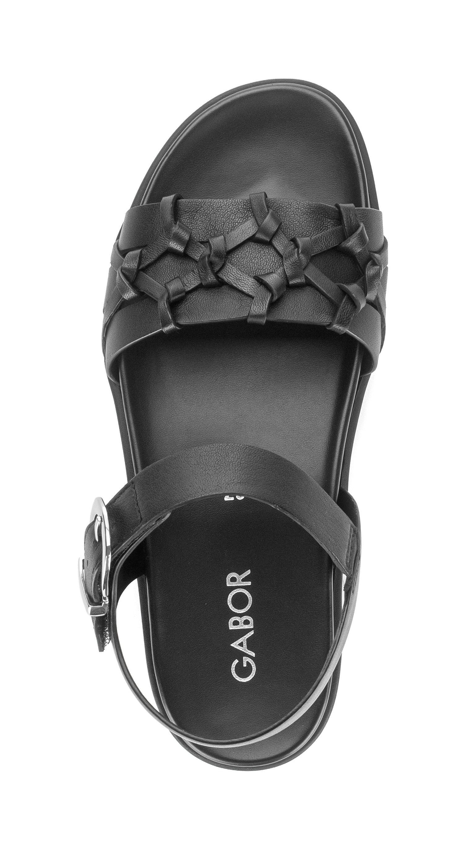 Gabor Riemchensandale, Sandalette, Sommerschuh mit aufwendigen Details