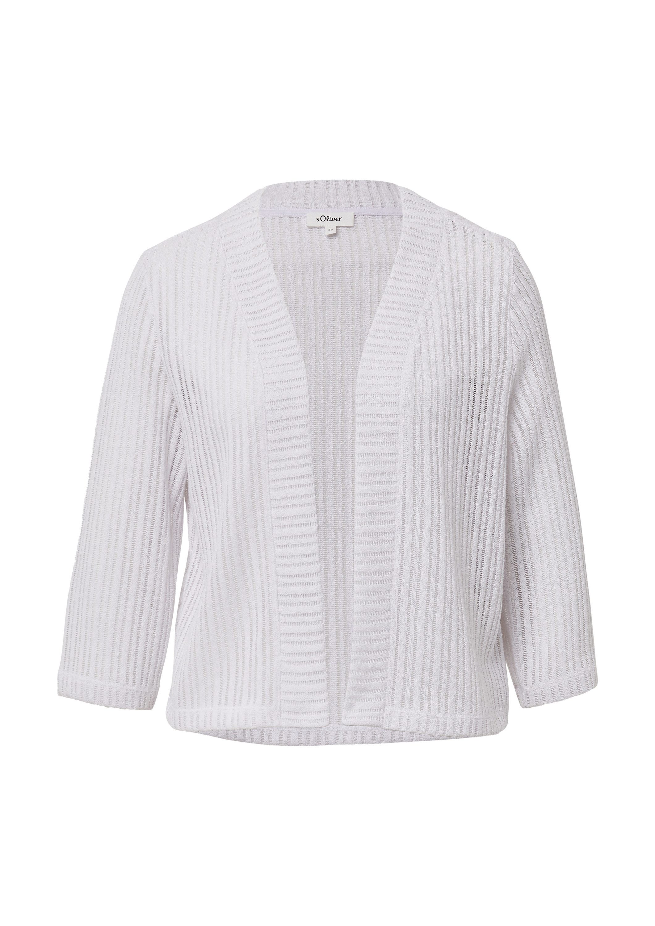 s.Oliver Cardigan Indoor-Jacke Sommerlicher Cardigan im Relaxed Fit mit 3/4 günstig online kaufen