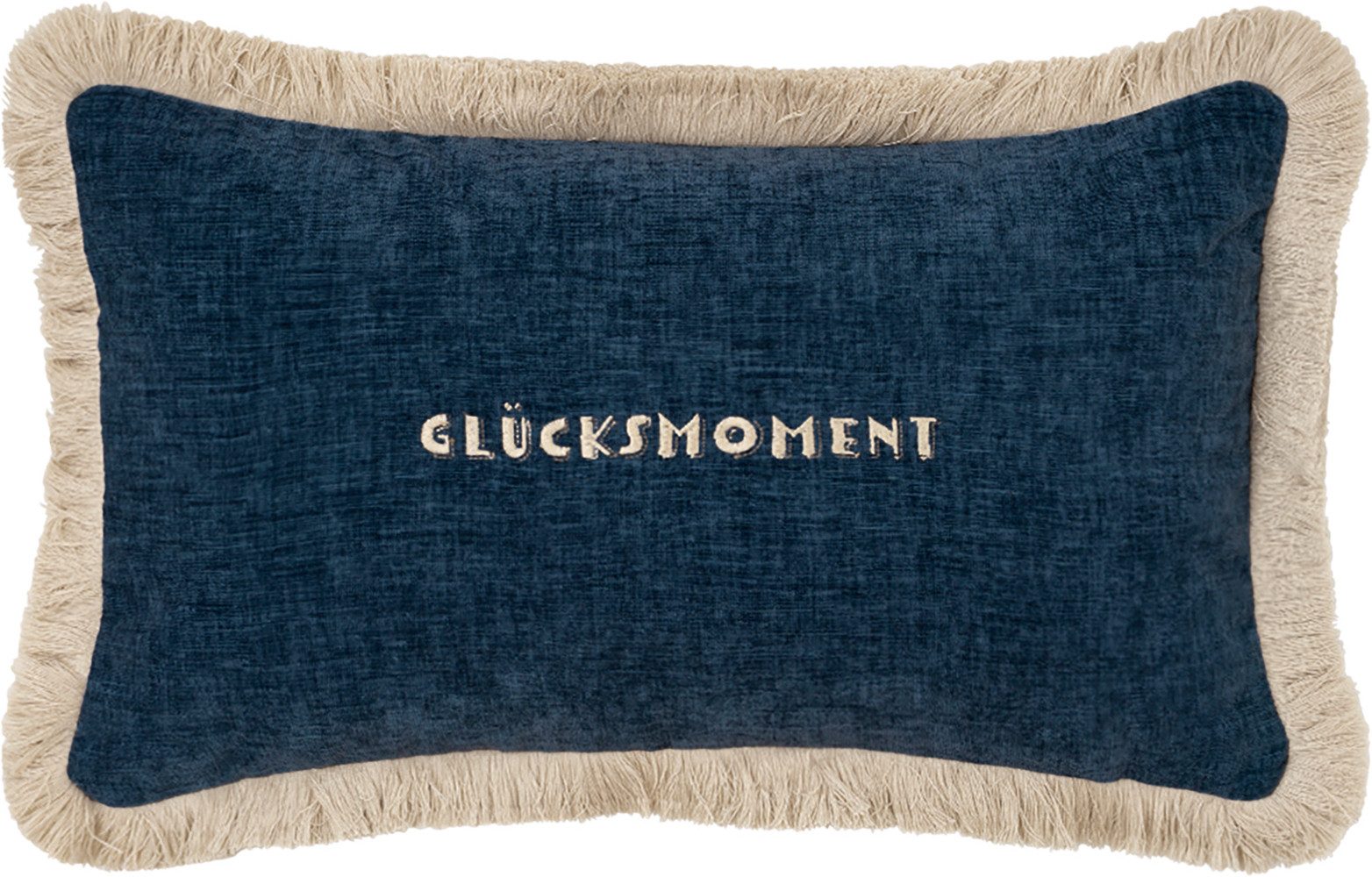 PAD Dekokissen DESIRE, Chenille-Stoff mit Fransenkante – Komfort trifft Stil