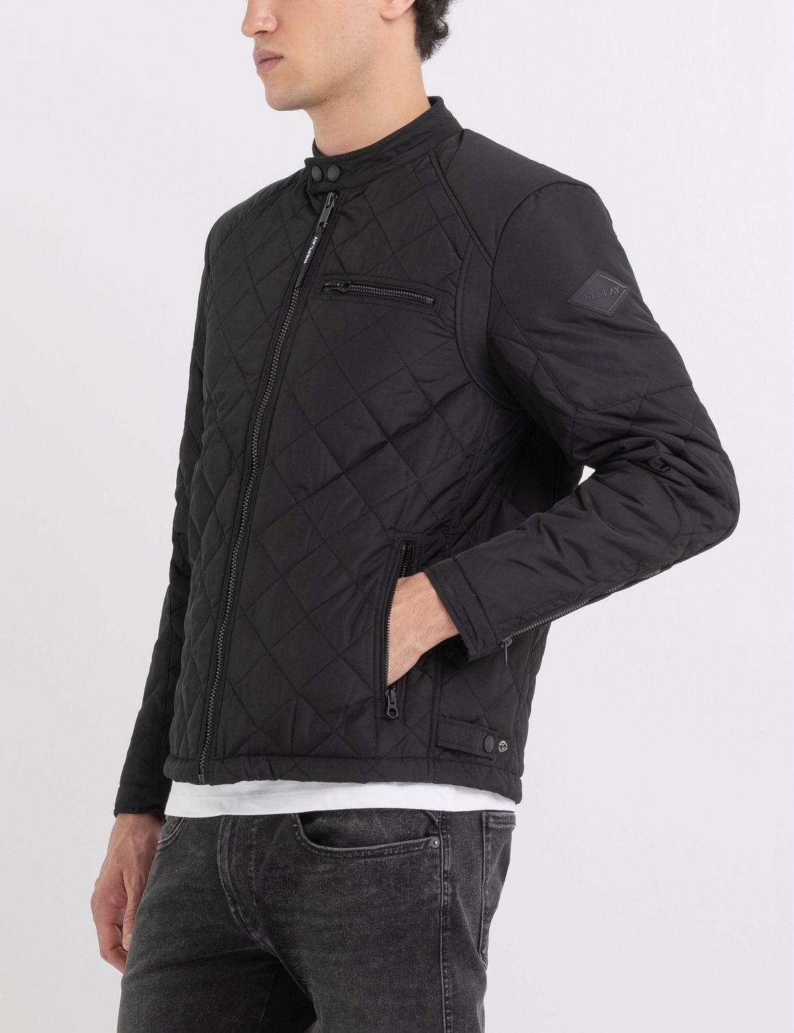 Replay Steppjacke Saber Mid mit kurzem Stehkragen – Bild 3 von 5