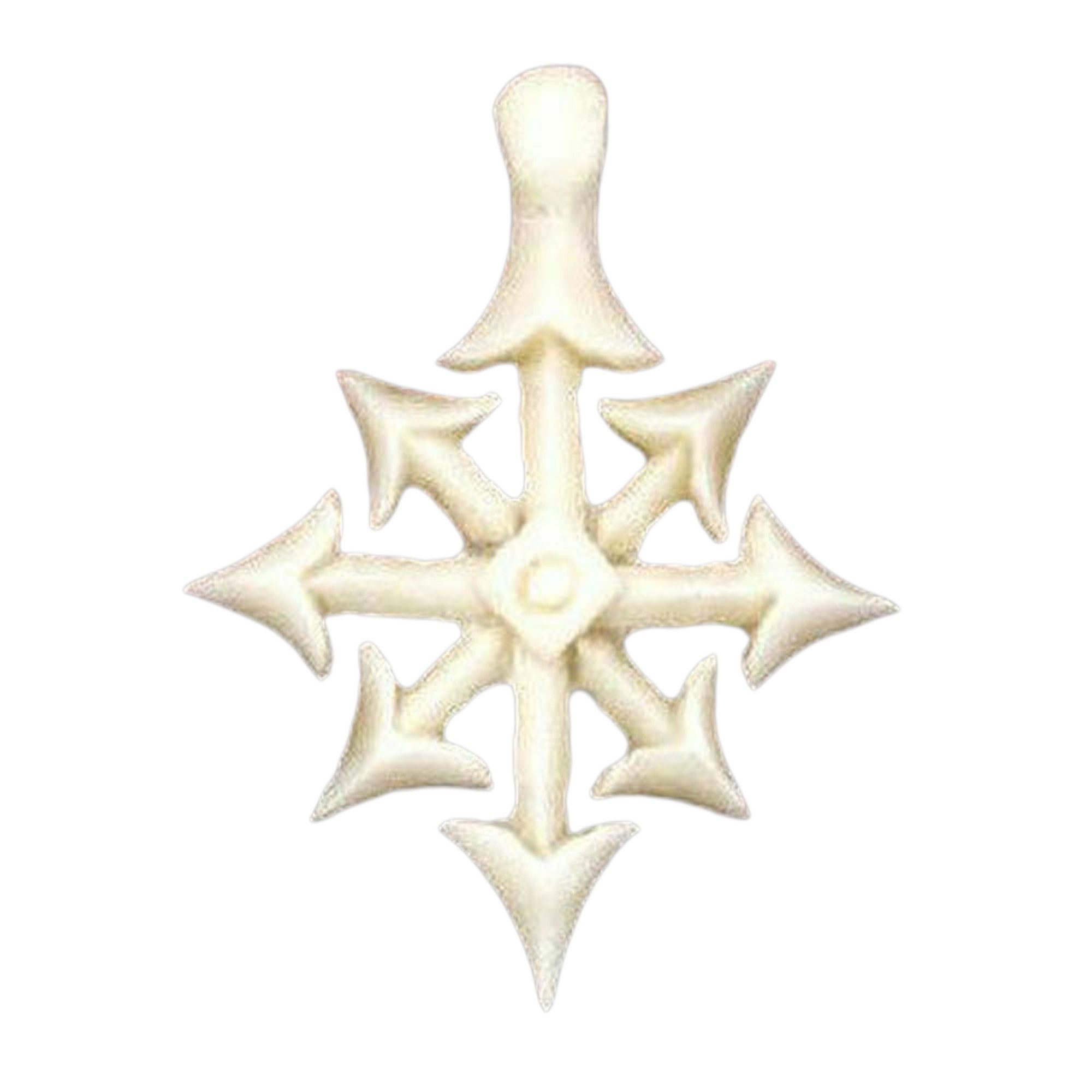 Kettenanhänger Knochen Chaos Stern Anhänger Schmuck 35x29mm