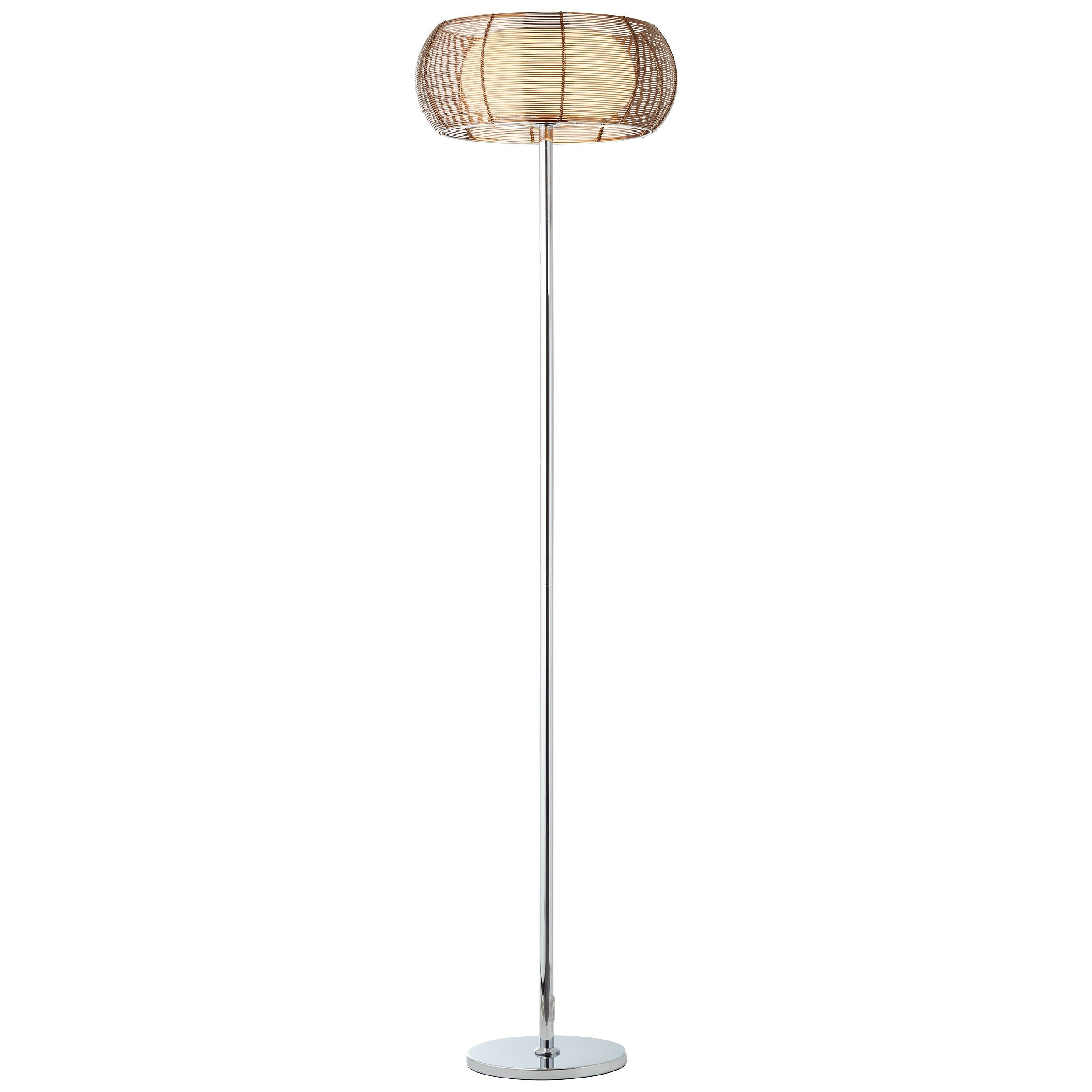 bronze/chrom 30 Stehlampe, Höhe, ohne cm cm, Leuchtmittel, Stehlampe, 43 W, x E27, 2 max. Lightbox Ø 162