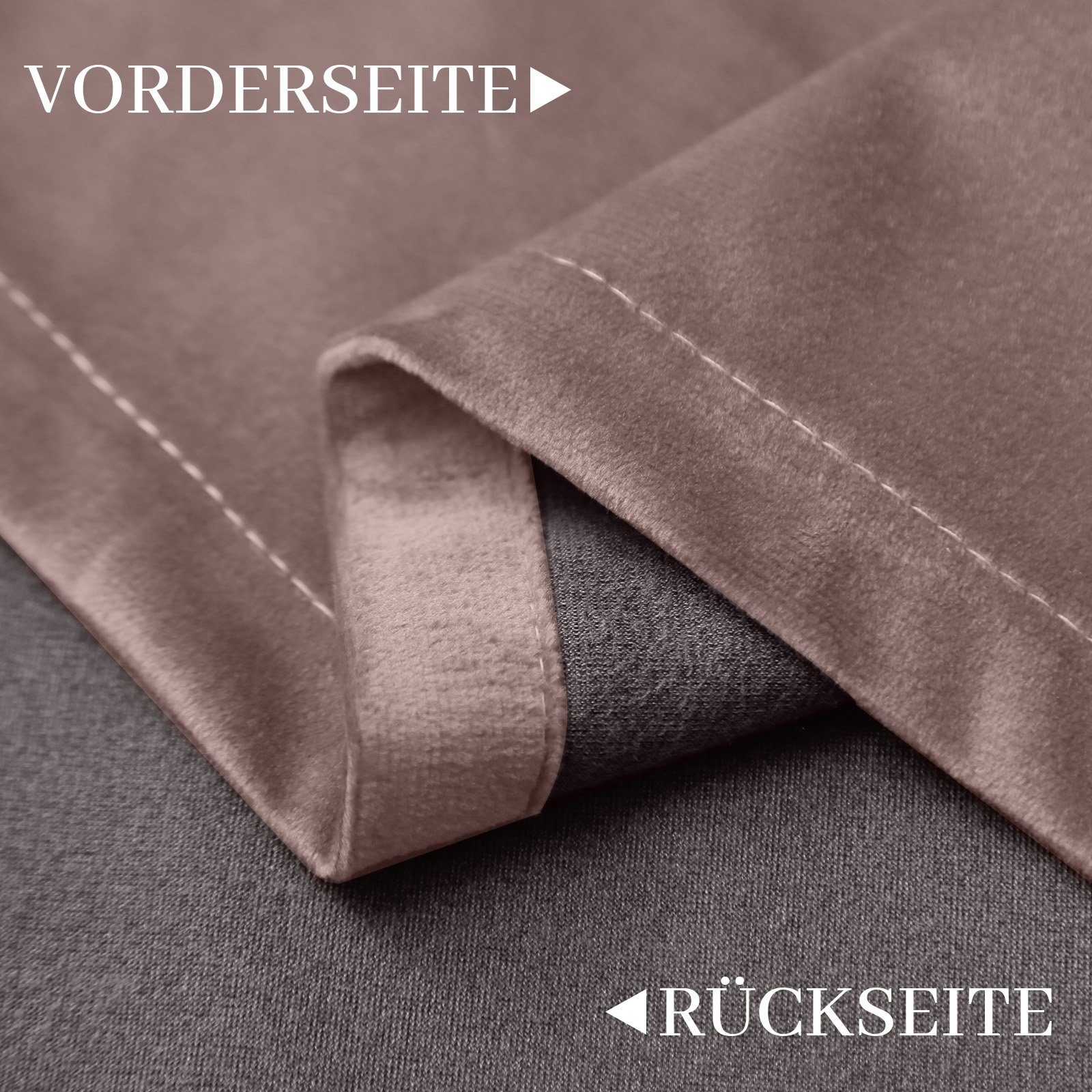 Blickdicht, BXH:132X213cm/132X244cm/132X274cm Thermovorhänge, Wildrose St Gardine Vorhang BTTO, VerdunkelungVorhang Samt,Multifunktionsband 2 Vorhang