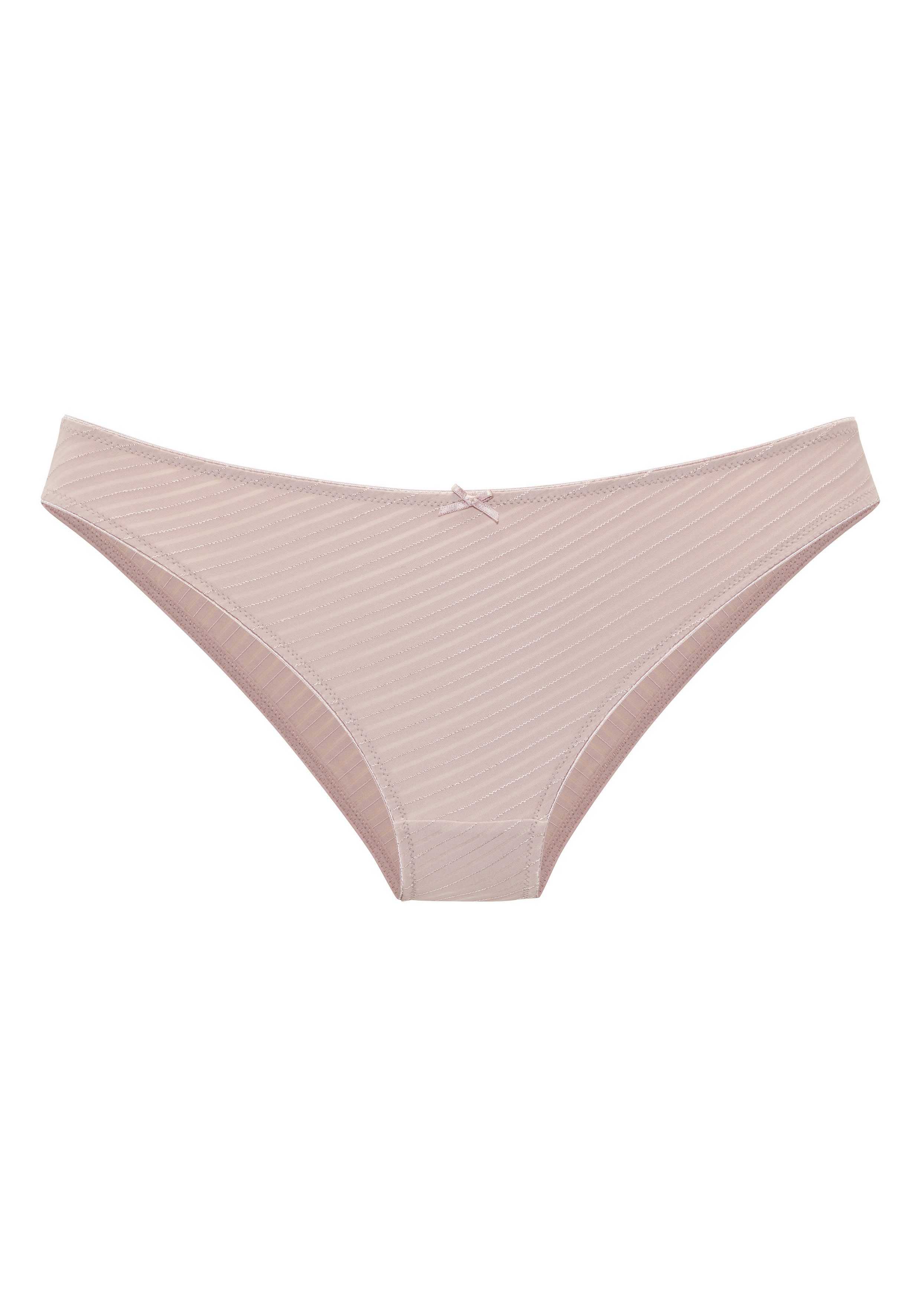 LASCANA Slip Carlotta aus weichem Microtouch mit filigranem Glanzfaden – Bild 2 von 5