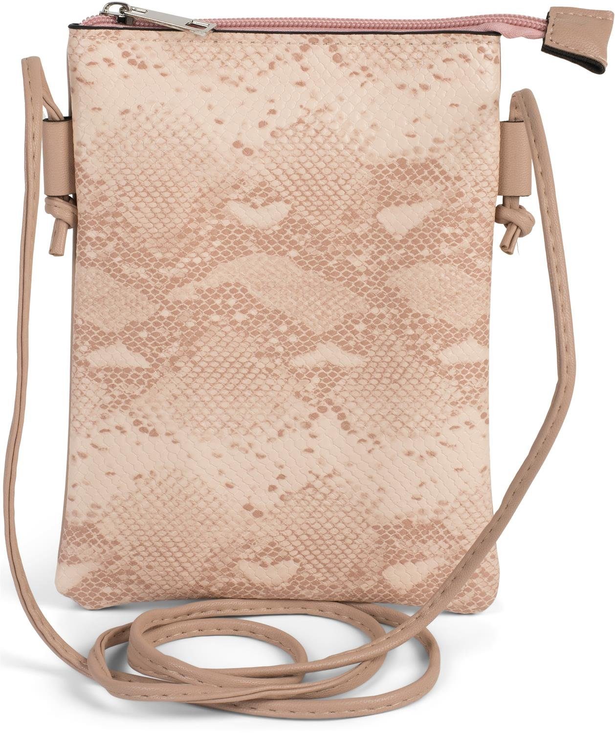 styleBREAKER Mini Bag Mini Umhängetasche Schlangenleder Optik (1-tlg)