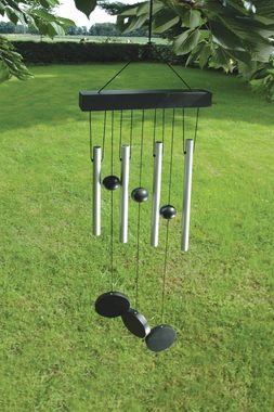 esschert design Windspiel Esschert Design Windspiel -gerade- Glockenspiel Aluminium Klangspiel Haus Garten (Windspiel)