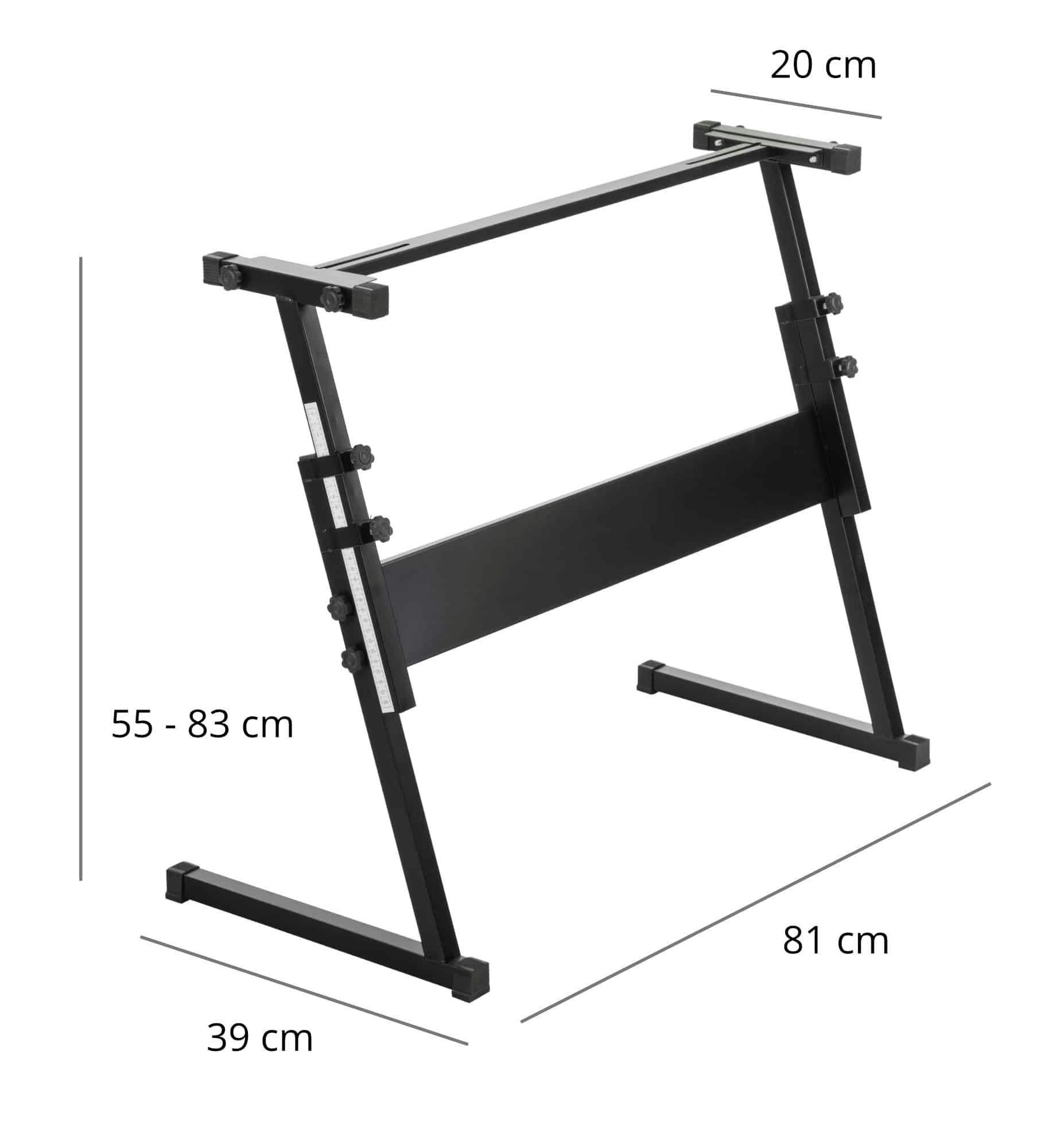 McGrey Z-Keyboard stand with ergonomic rotary knobs, integrated