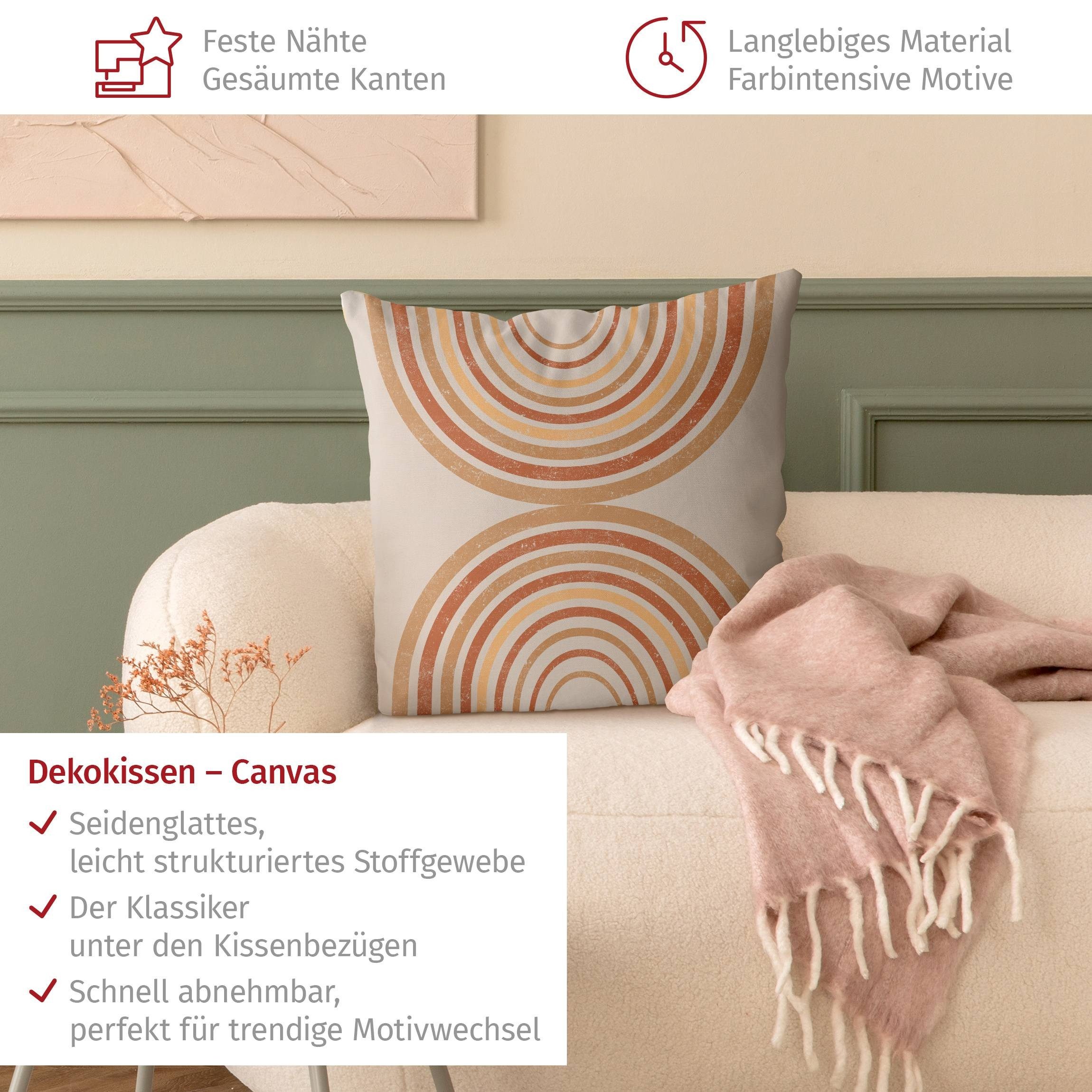 Bilderdepot24 Dekokissen drinnen Kissenhülle/ Sofakissen/ Zierkissen Kissenhülle beige originel, Bezug mit / ohne Füllung Zierkissen Outdoor Sofa Bett