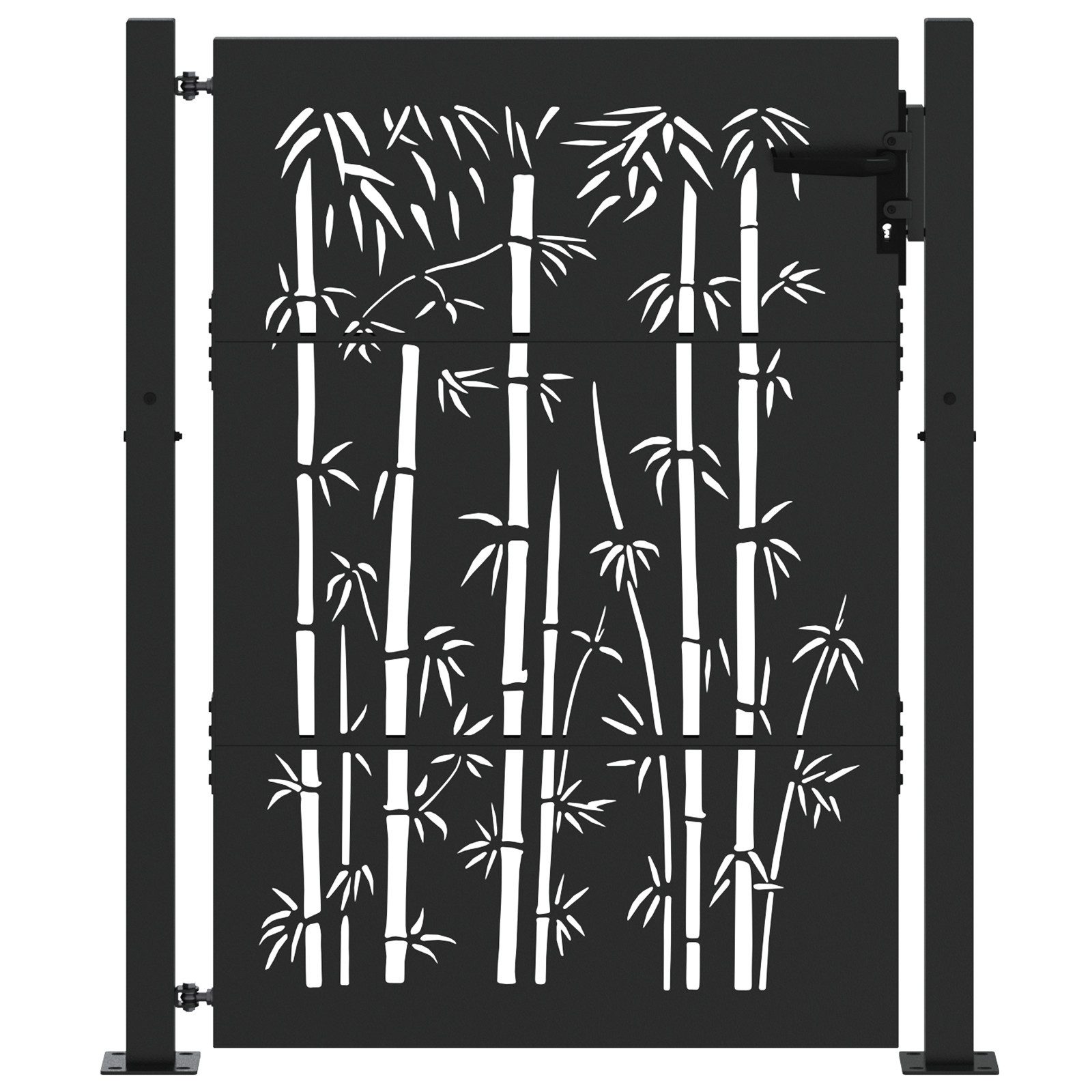 vidaXL Gartentor Gartentor Schwarz 105 x günstig online kaufen
