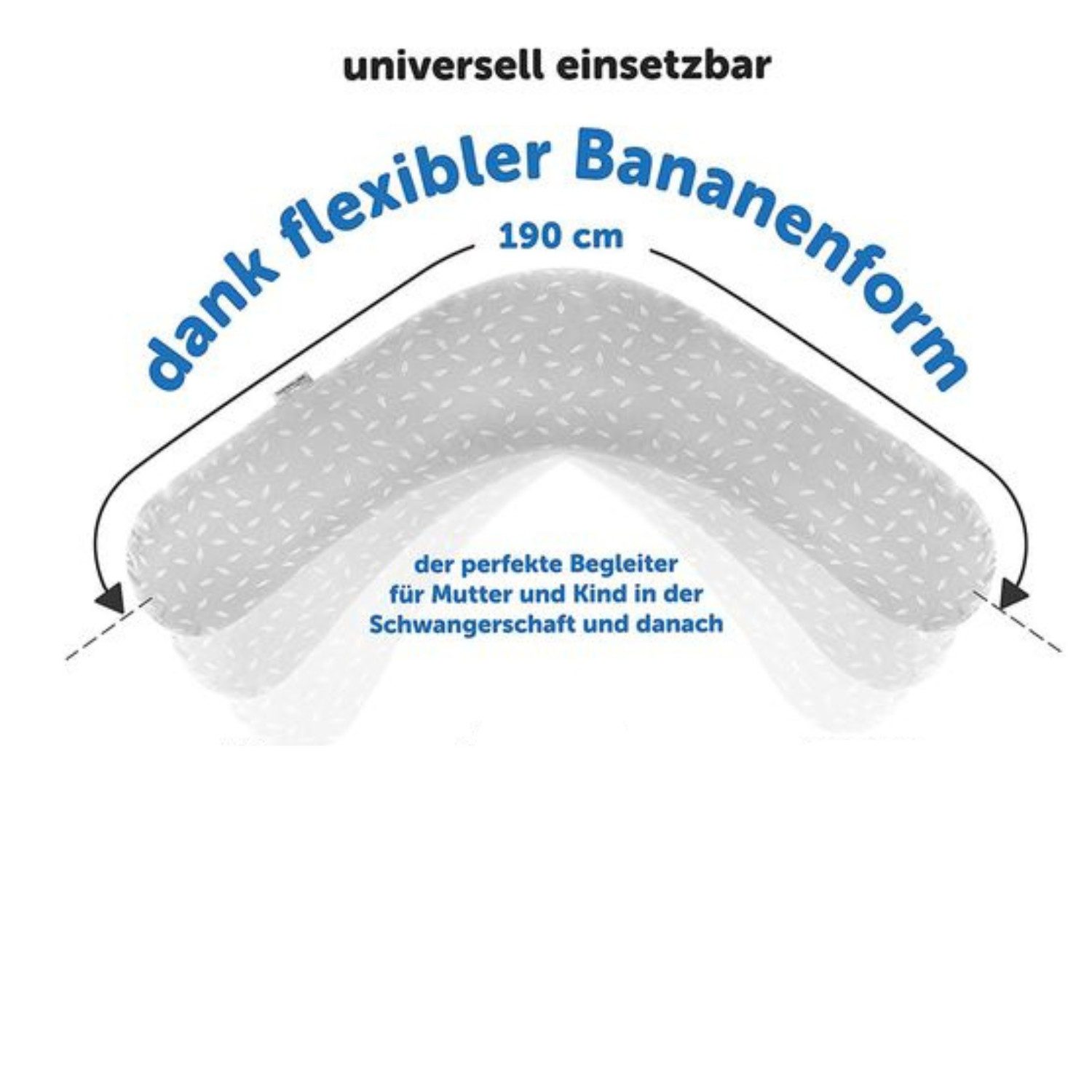 Theraline Stillkissen Lagerungskissen Das Original - Leaves - Grau, 2-tlg., günstig online kaufen