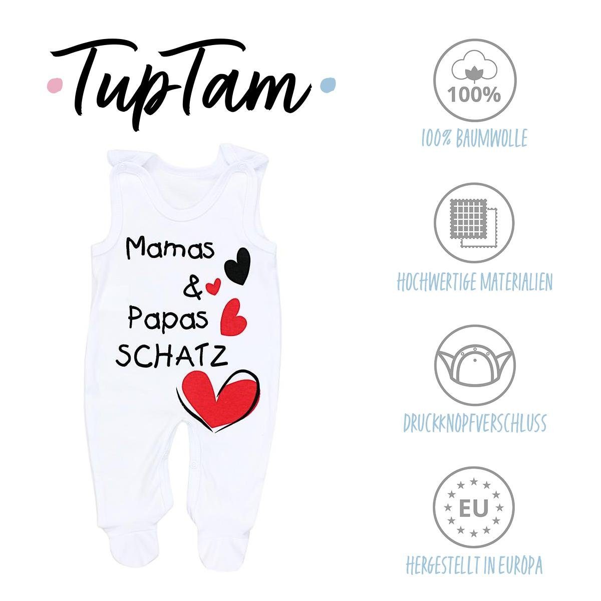 TupTam Strampler TupTam Unisex Baby Strampler mit Spruch I love Mum and Dad