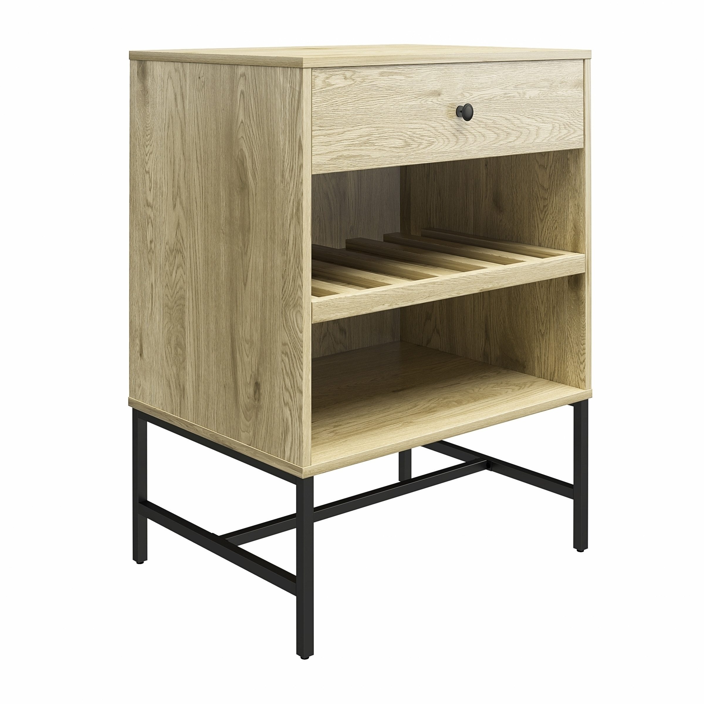 freiraum Weinschrank Krister in Eichefarbig-Natur - 60x83x46cm (BxHxT)