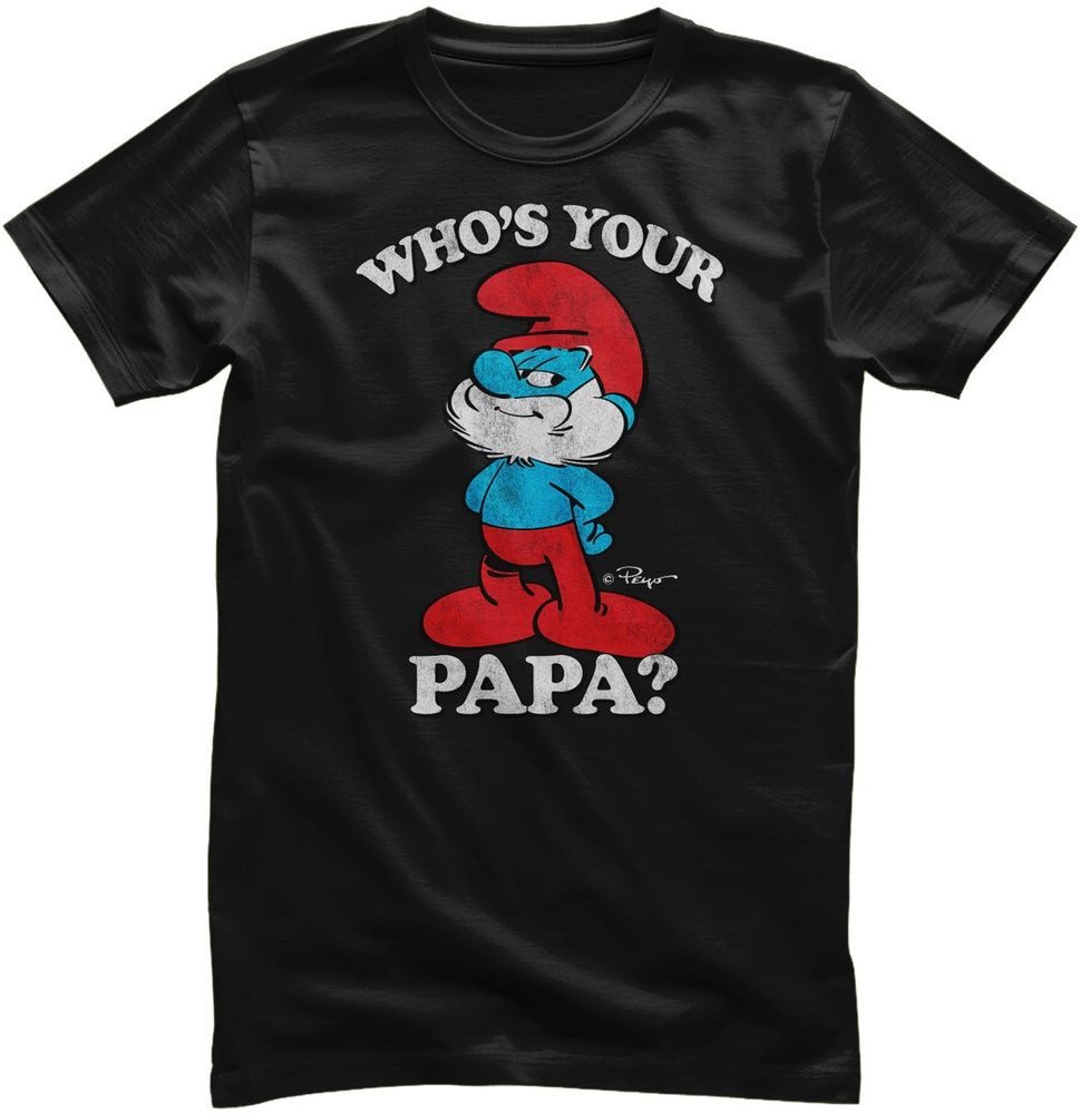 Die Schlümpfe T-Shirt Who's Your Papa? T-Shirt