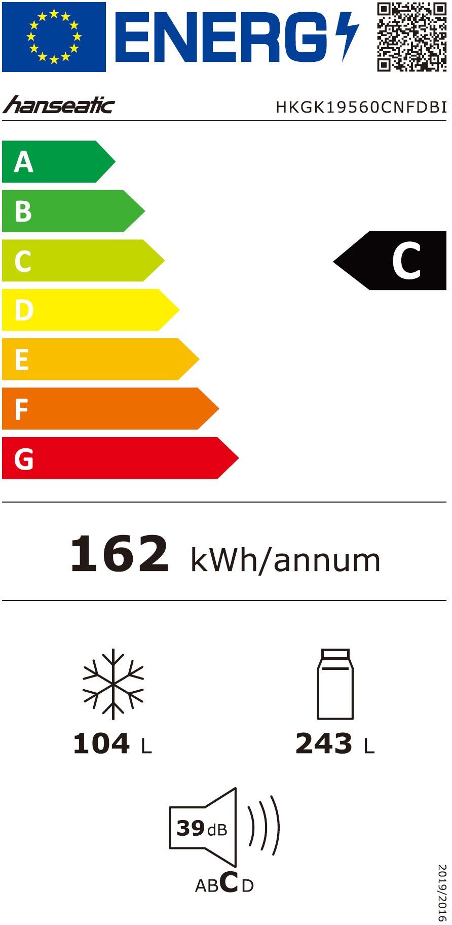 Energieeffizienzklasse: 
