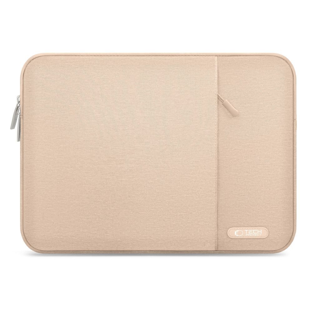TECH PROTECT Laptoptasche Notebooktasche Schutzhülle Bürotasche (Spar-Set, 1-tlg., 36 x 26, 5 x 2 cm leicht), Reißverschluss, Fleece-Futter, Vordertasche, gepolstert