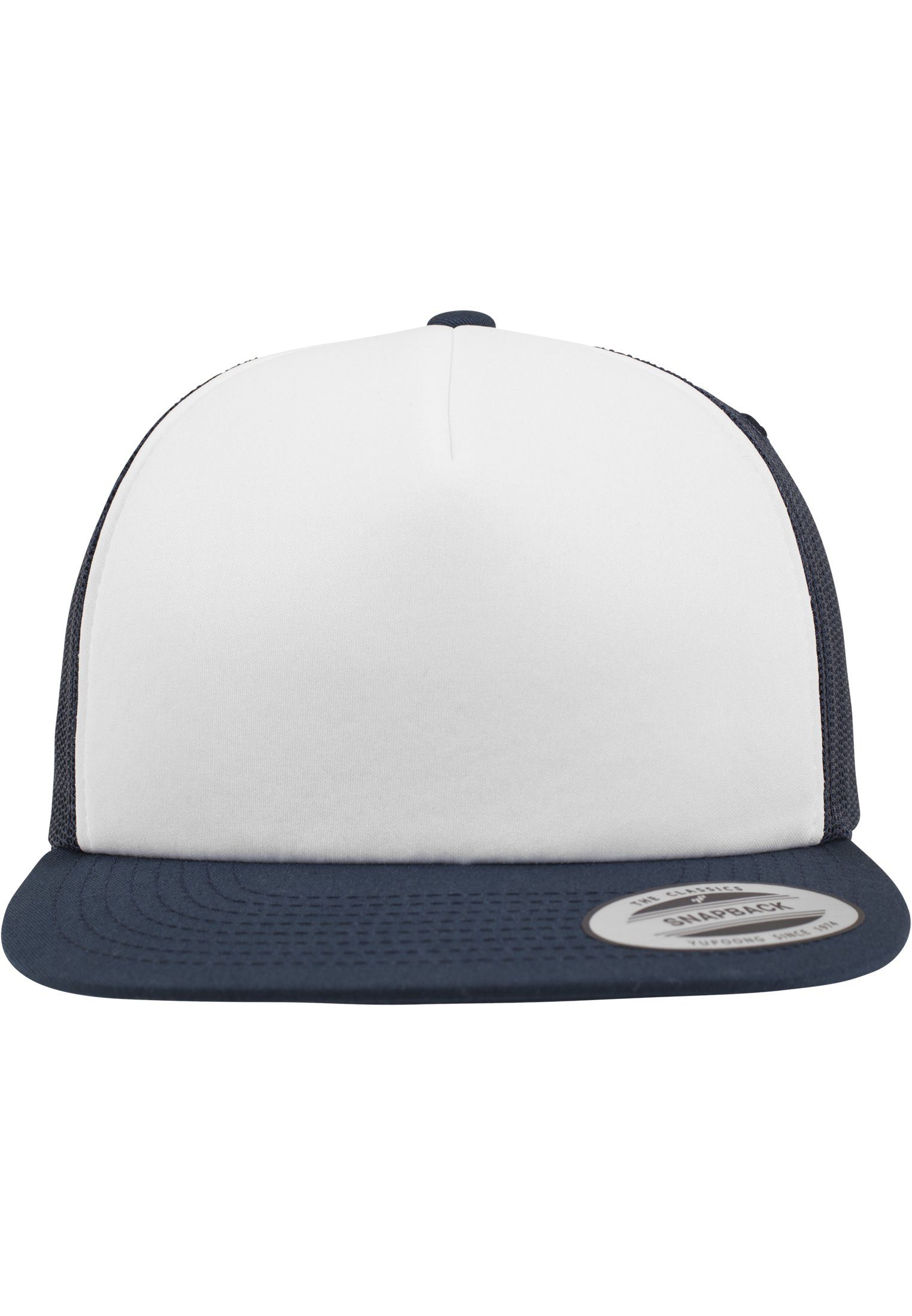 Foam Cap Flex Front White Flexfit Trucker Trucker with navy/white/navy