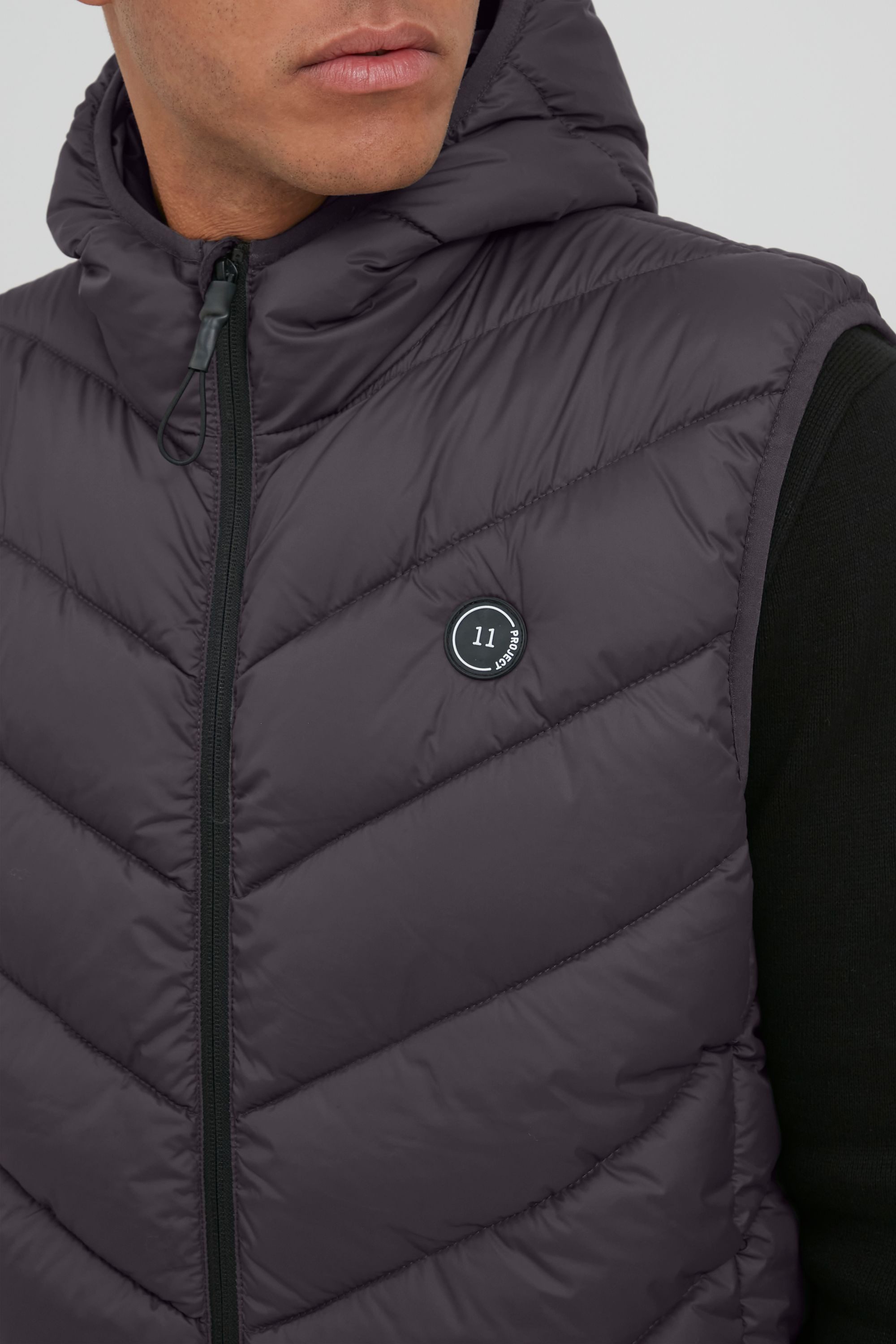 11 Project Steppweste PRFiepko Steppweste mit Kapuze