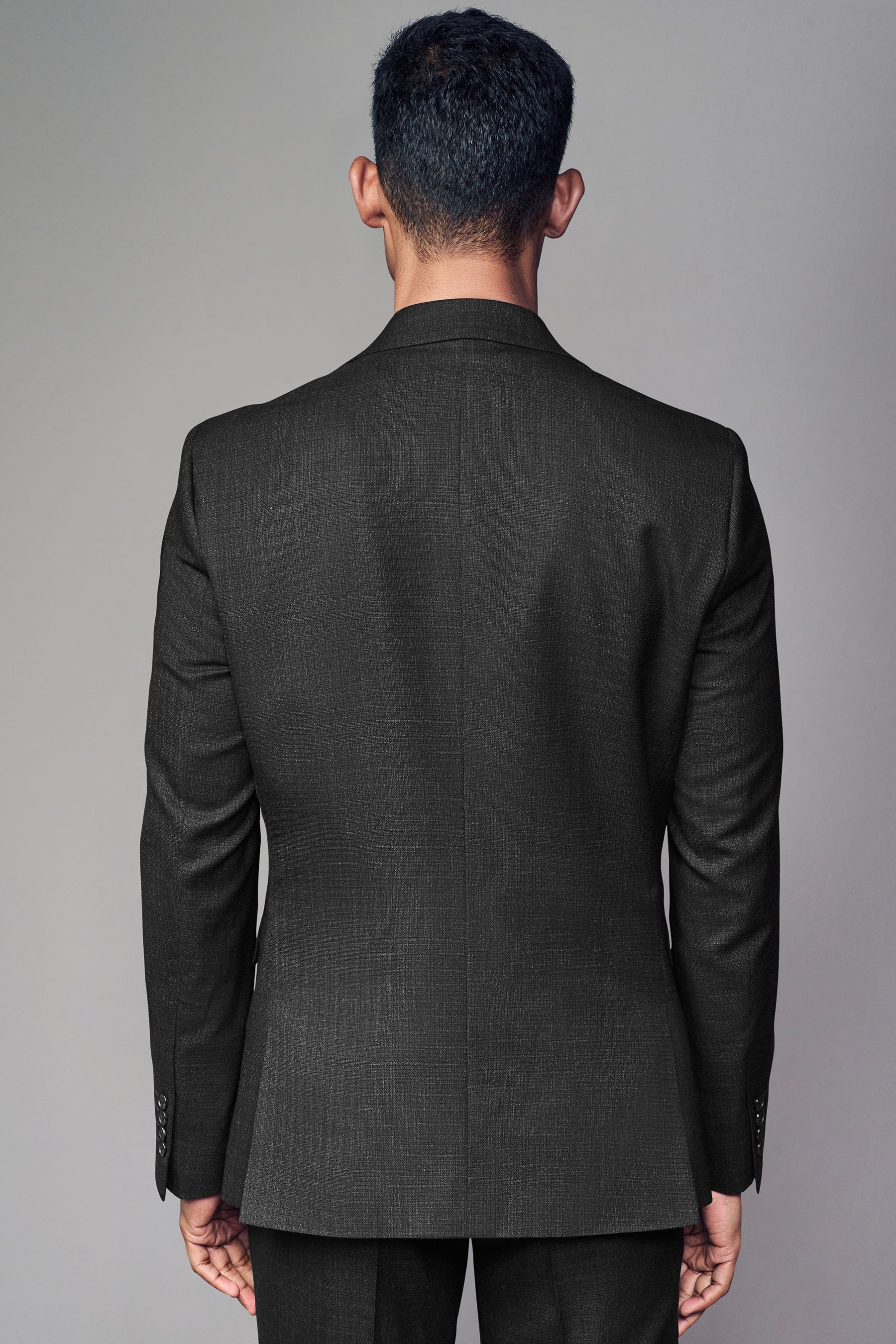 Next Baukastensakko Strukturierter Wollsakko im Slim Fit (1-tlg) günstig online kaufen