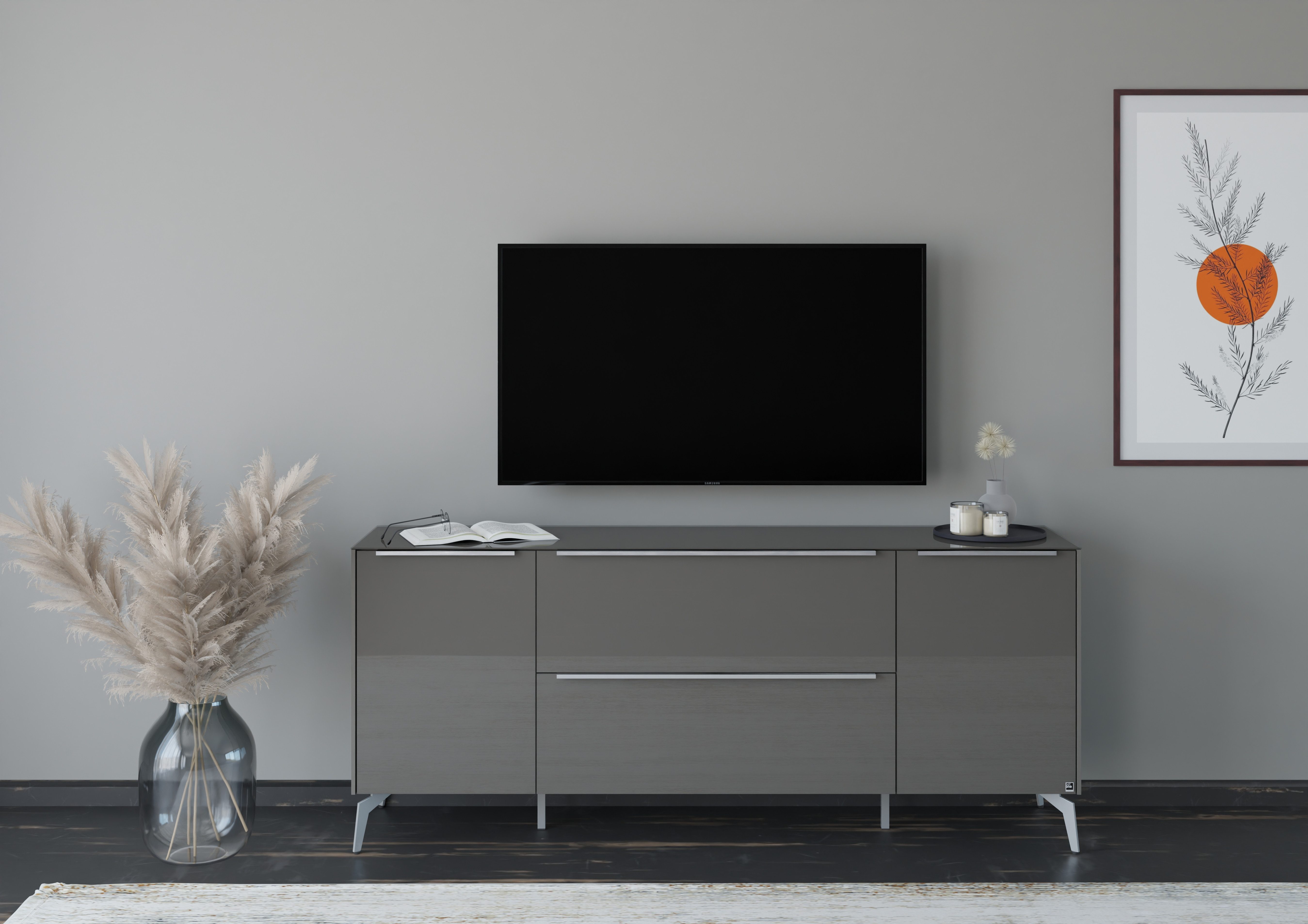 set one by Musterring Lowboard Reno (1 St), Mit Winkelfuß in diversen Farben, 78 cm Höhe & Farbauswahl