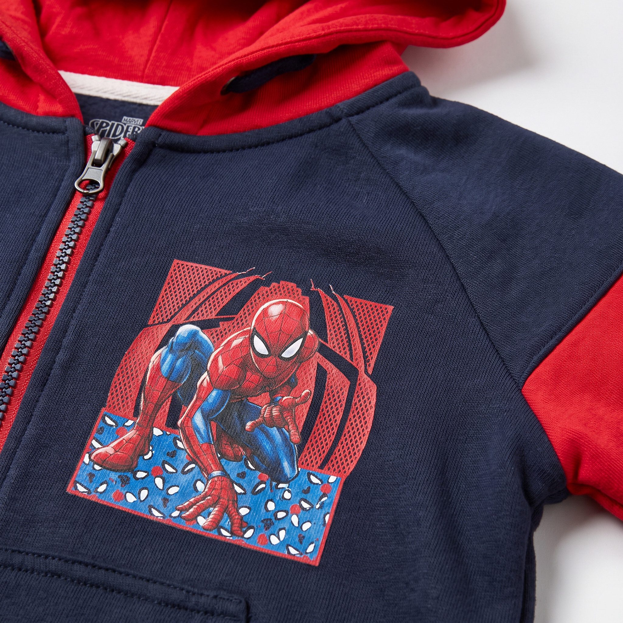 MARVEL Kapuzenpullover Marvel Spiderman Kinder Jungen Hoodie Jacke Kapuzenpullover Gr. 92 bis 128 – Bild 4 von 5