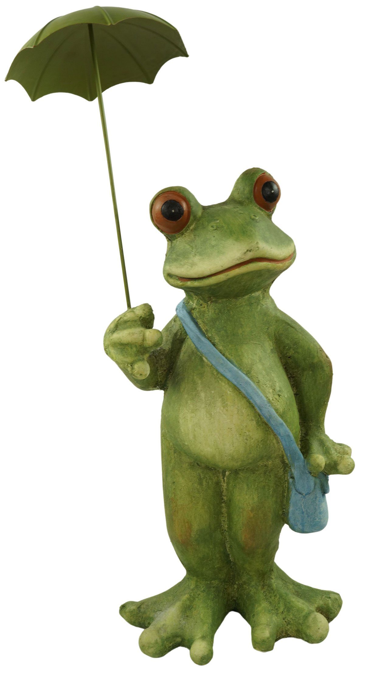 Denk Dekofigur Froschpaar mit Schirm,Gartendeko,Wohndeko,Gartenfigur,Frosch