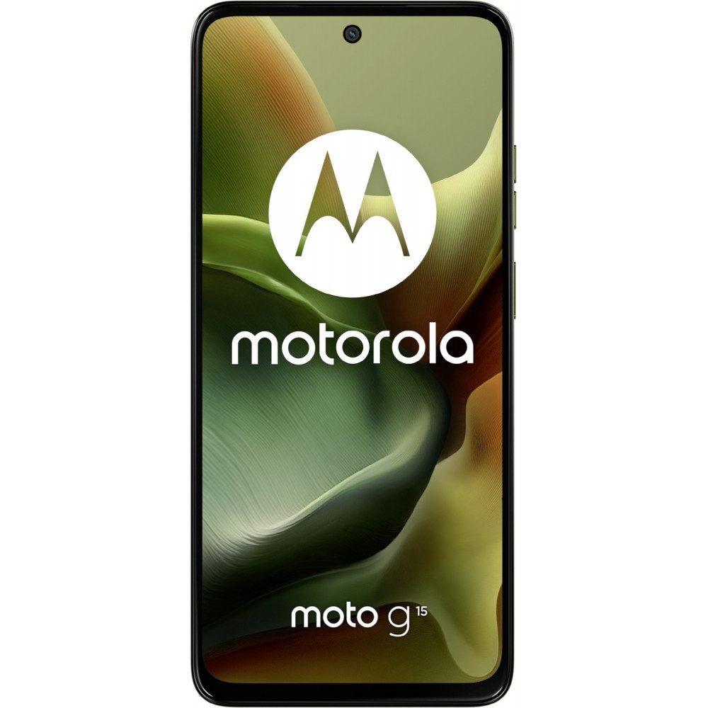 Motorola XT2521-3 Moto G15 128 GB / 8 GB - Smartphone - iguana green Smartphone (6,72 Zoll, 128 GB Speicherplatz)