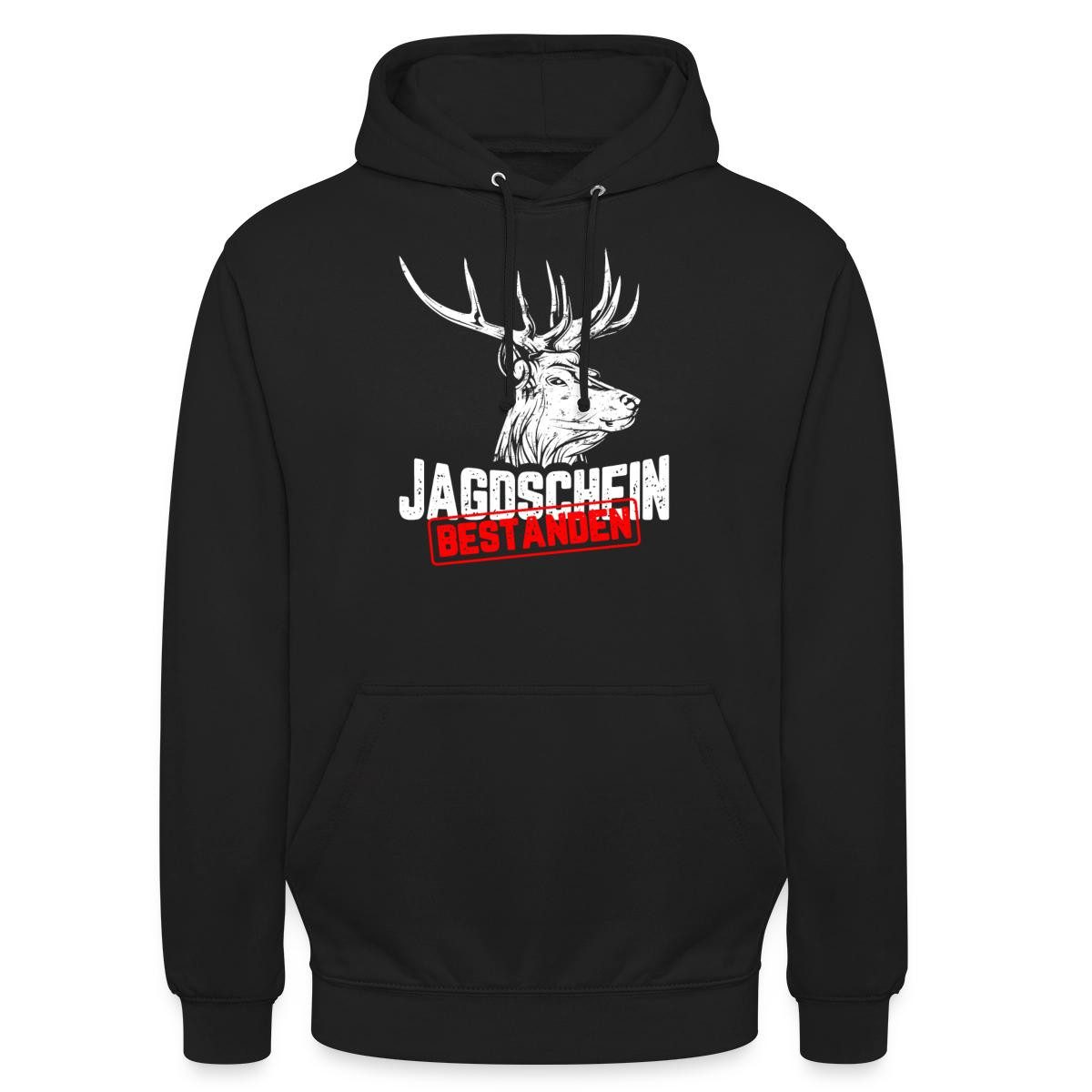 Hoodie Jagdschein Bestanden, Jagdprüfung Unisex Hoodie