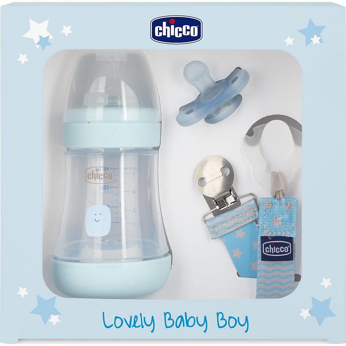 Chicco Babyflasche »Geschenkset "Lovely Baby" - Babyfläschchen, Sauger«
