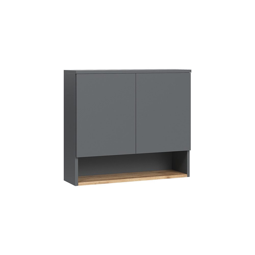 Vicco Hängeschrank Viktor, Anthrazit/Goldkraft Eiche, 68 x 60 cm mit 2 Türen