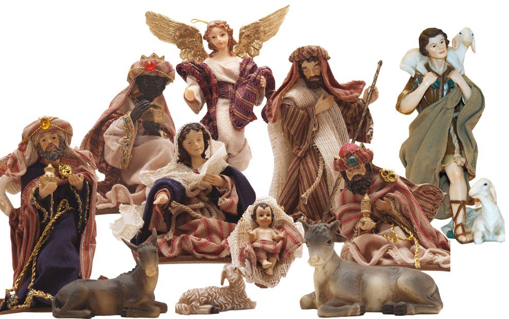 Extreme Schönheit FADEDA Krippenfigur 11x FADEDA Ankleidefiguren, orientalisch, 13 (11 cm Höhe: St) Krippenfiguren