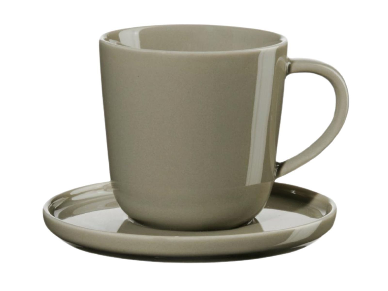ASA SELECTION Espressotasse coppa Espressotasse mit Untertasse shiso 0,08l Set4, Porzellan
