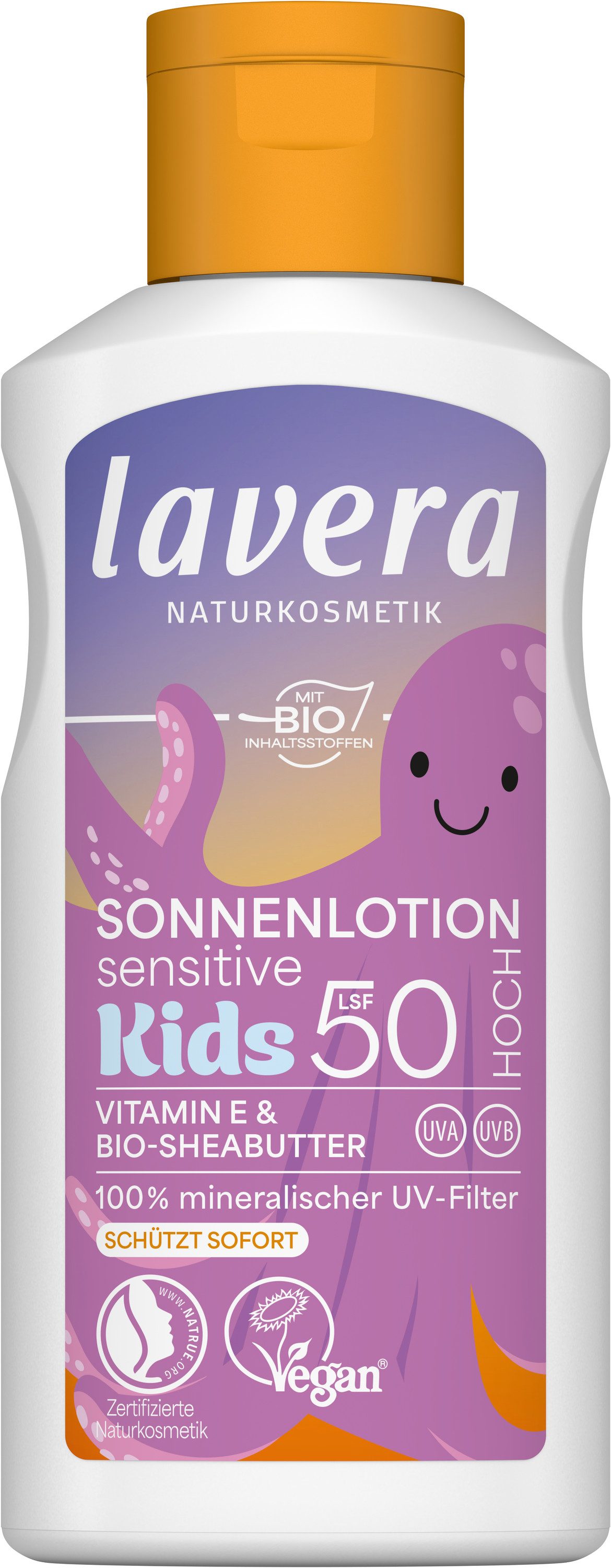 lavera Sonnenschutzlotion Sonnenlotion Sensitiv Kids LSF 50, 1-tlg.