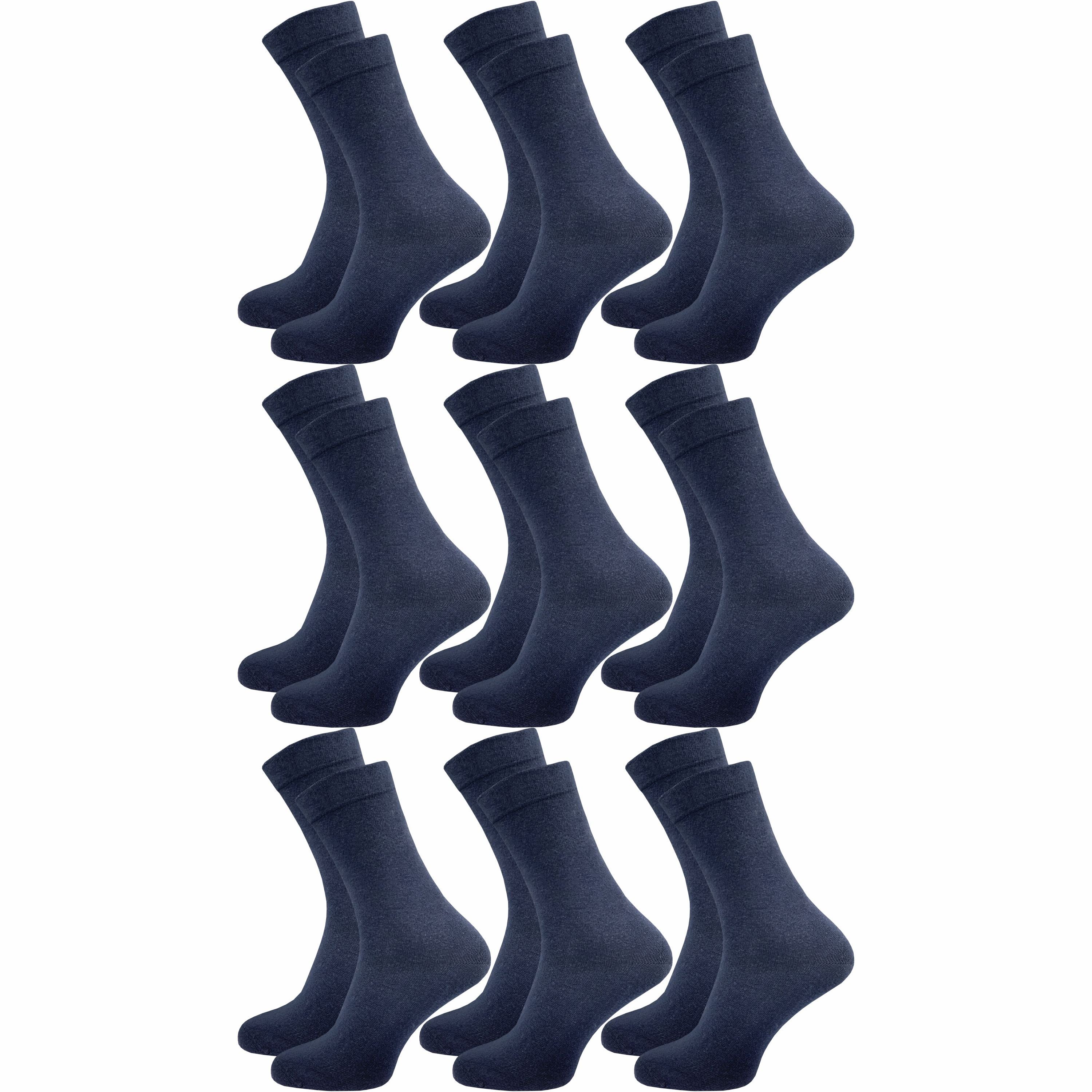 GAWILO Diabetikersocken für Damen - Ohne Gummibund - Ohne drückende Naht - Extra weit (9 Paar) Venensocke mit hohem Anteil Baumwolle sorgt für angenehmes Fußklima