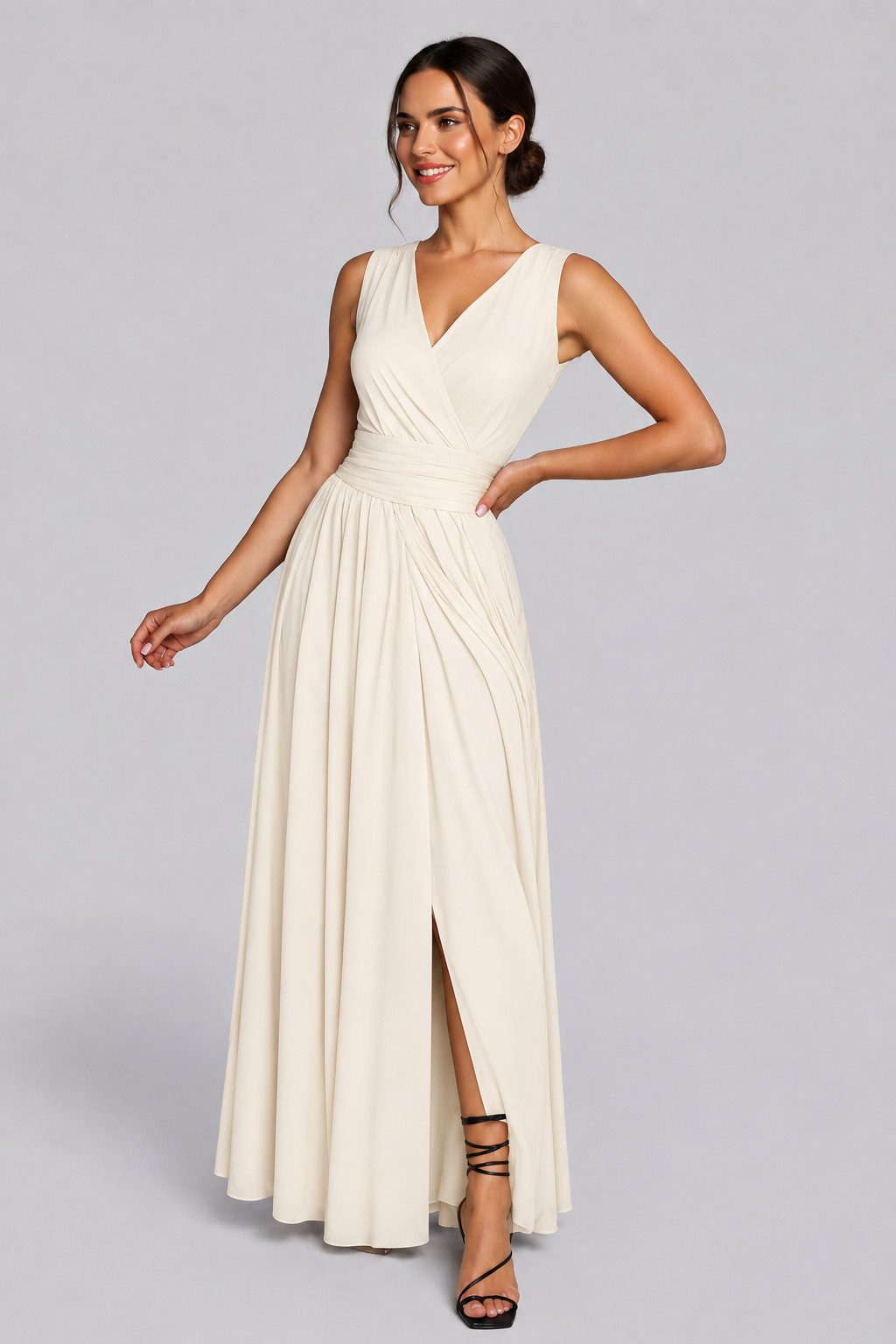MADNEZZ Maxikleid Maxikleid varea cream