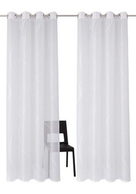Gardine »Cellino«, my home, Ösen (2 St), Vorhang, Fertiggardine, transparent