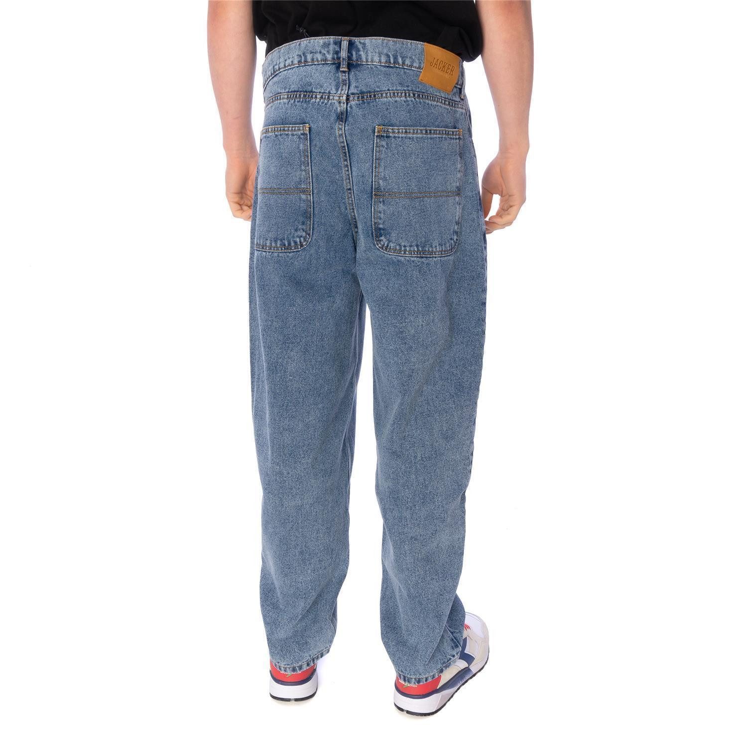 JACKER Loose-fit-Jeans Jeans Jacker Nostalgia Baggy Kordelzug am Bund