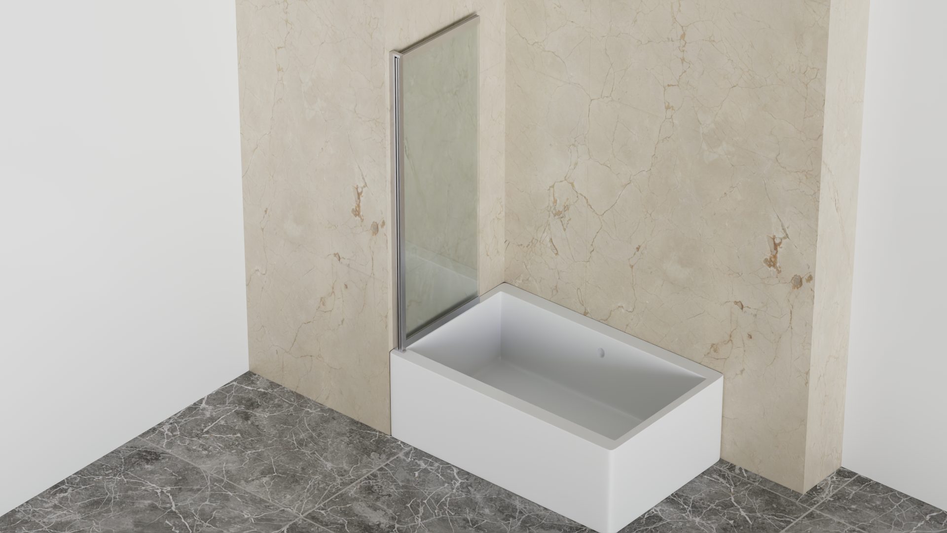 welltime Badewannenaufsatz Slider, Einscheibensicherheitsglas, (2 tlg), Badewannenaufsatz mit Schiebetür