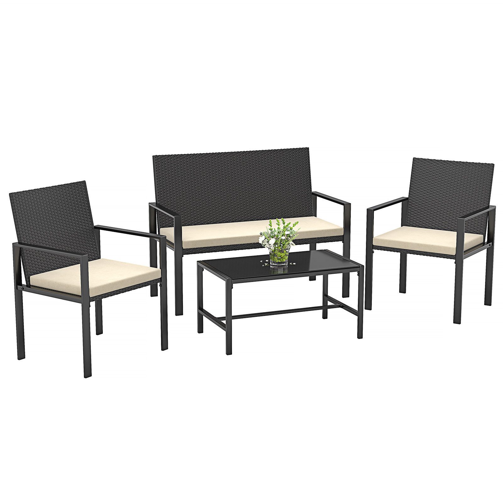 BIGZZIA Gartenlounge-Set Gartenmöbel-Set für den Außenbereich günstig online kaufen