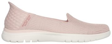 Skechers ON-THE-GO FLEX-CLOVER Slip-On Sneaker Schlupfschuh, Slipper, Freizeitschuh mit gepolstertem Schaftrand