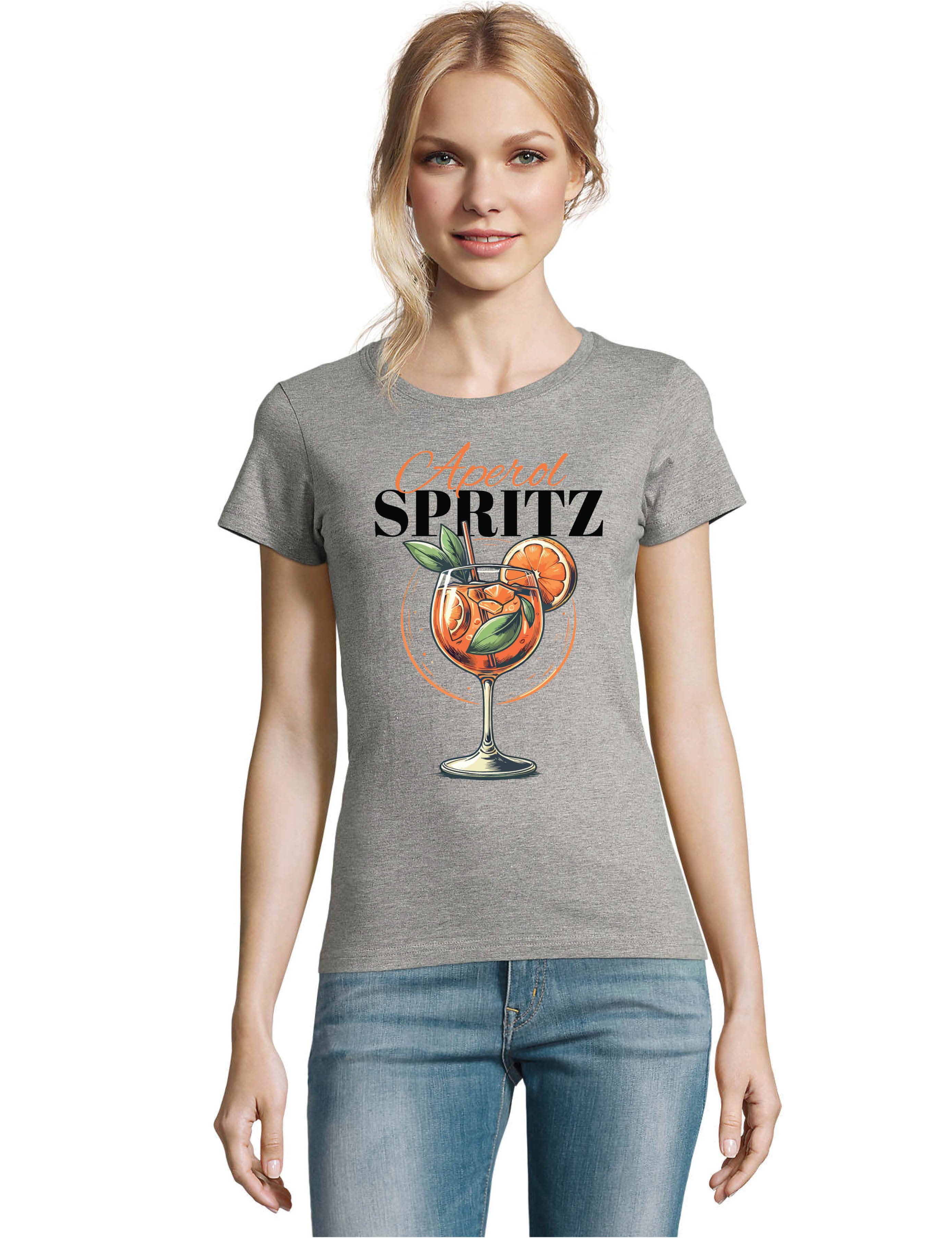 Youth Designz Print-Shirt "Aperol Spritz" Print Damen T-Shirt Statement Geschenk Frauen mit lustigen und stylischen Aufdruck für Frauen