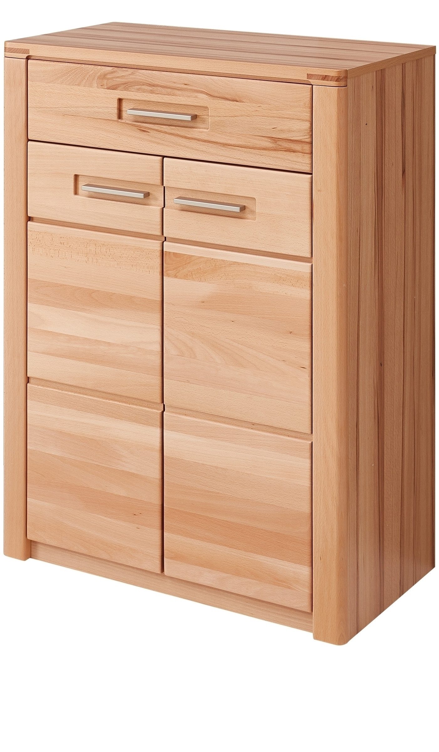 freiraum Garderoben-Set Nature One, (2-teilig) in Kernbuche, teilmassiv - 74x193x40cm (B/H/T)