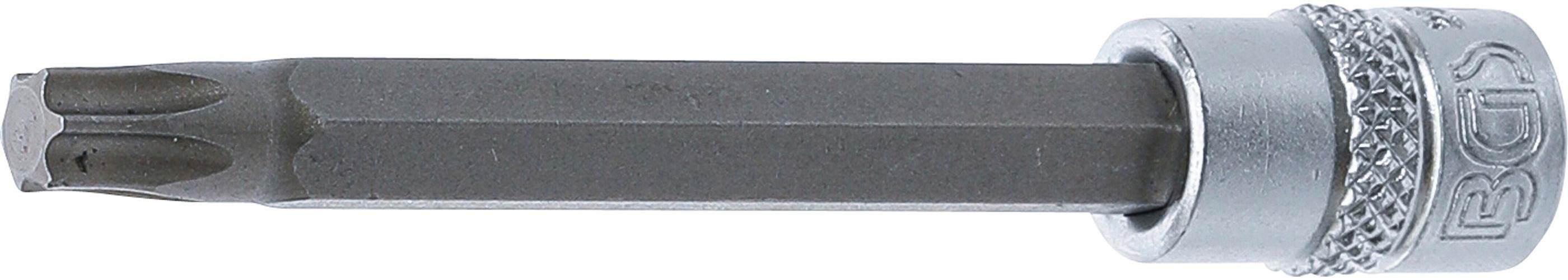 BGS technic Bit-Schraubendreher Bit-Einsatz, Länge 75 mm, Antrieb Innenvierkant 6,3 mm (1/4), T-Profil (für Torx) T35
