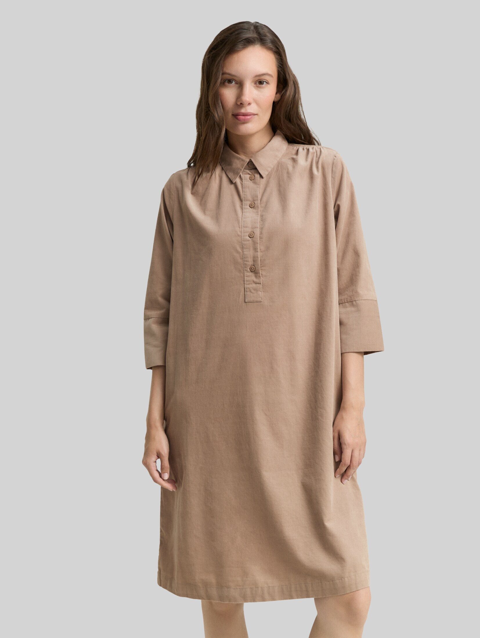 TOM TAILOR Jerseykleid Kleider & Jumpsuits Cordkleid mit Kragen