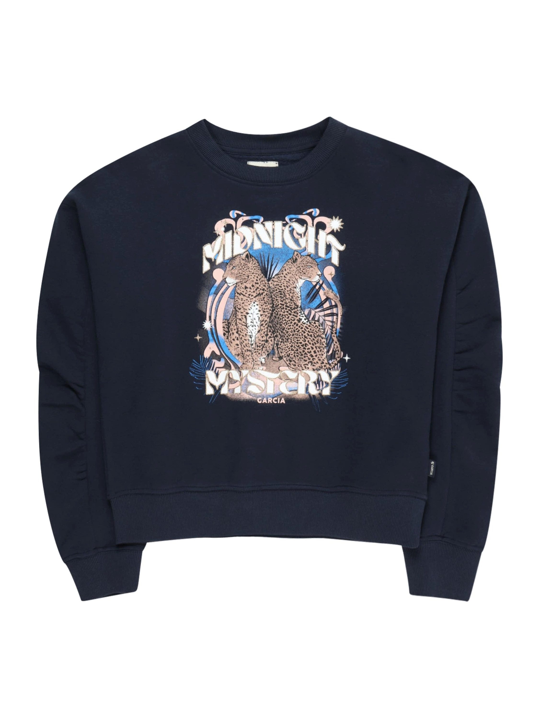 Garcia Langarmshirt (1-tlg) Drapiert/gerafft