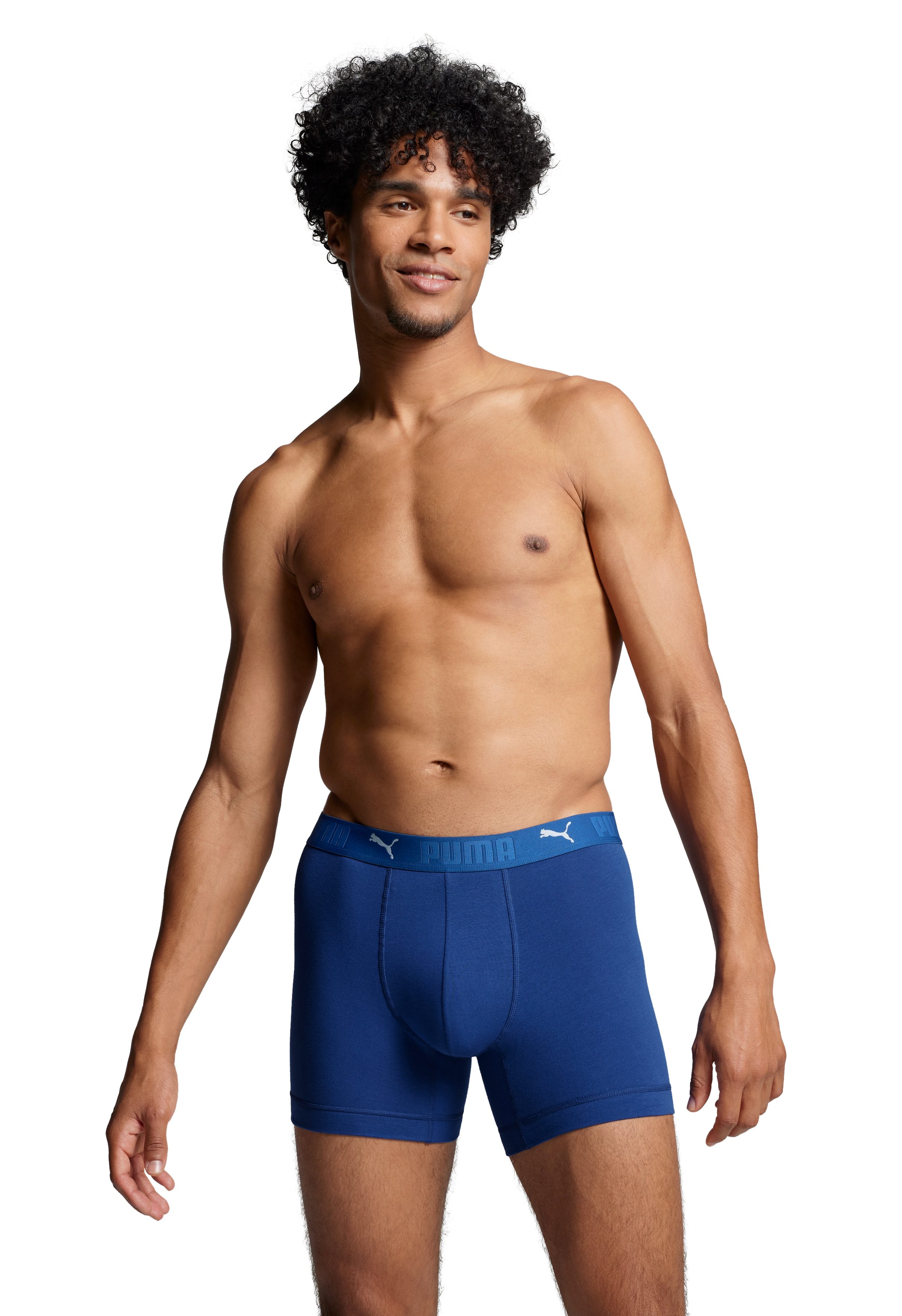 PUMA Boxershorts PUMA MEN SPORT COTTON BOXERS 2P (Packung, 2er Pack) mit Markenschriftzug im Bund – Bild 2 von 5