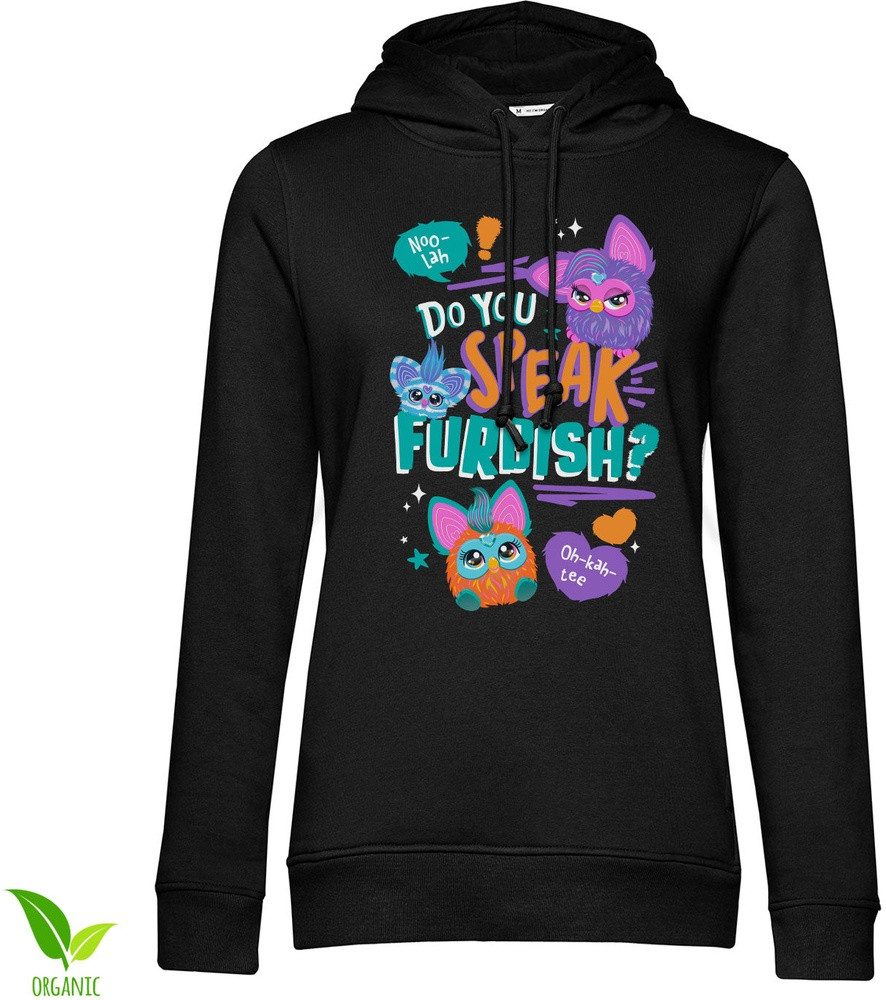 Furby Hoodie Do You Speak Furbish? Girly Hoodie