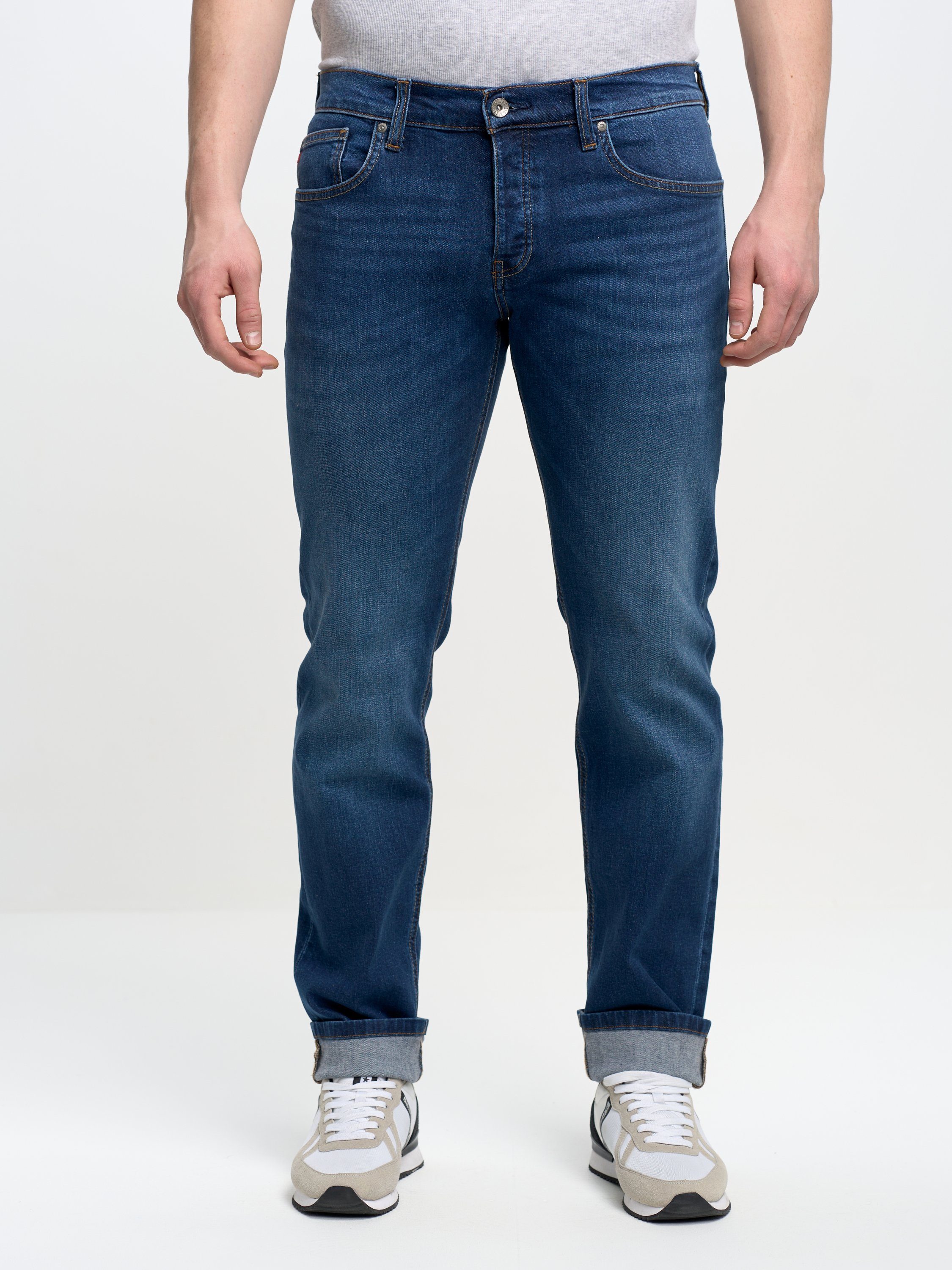 Straight-Jeans RONALD BIG (1-tlg) STAR blau