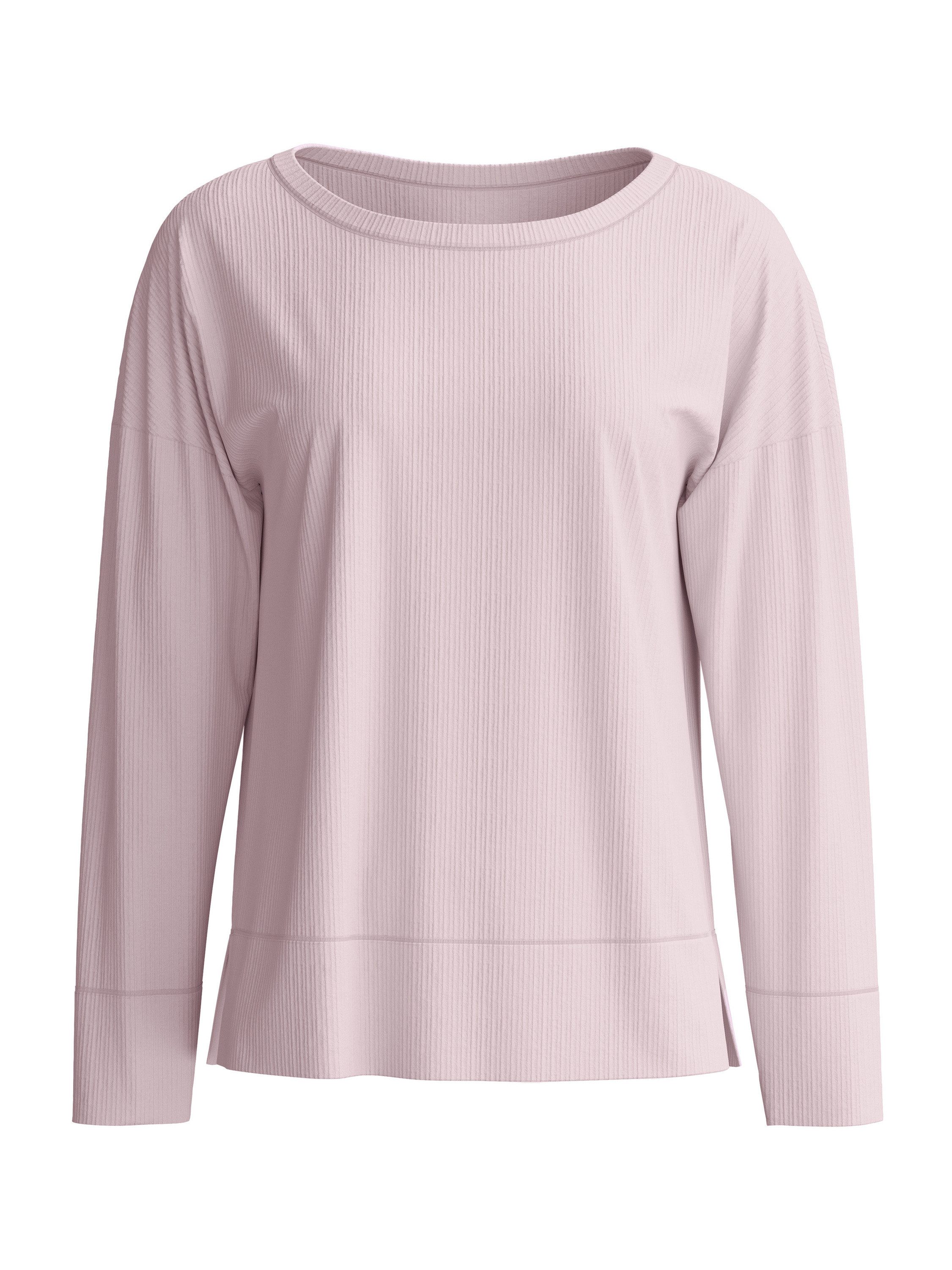 CALIDA Langarmshirt Feminine Lounge Damen (1-tlg) Seidig weich, leicht, temperaturausgleichend